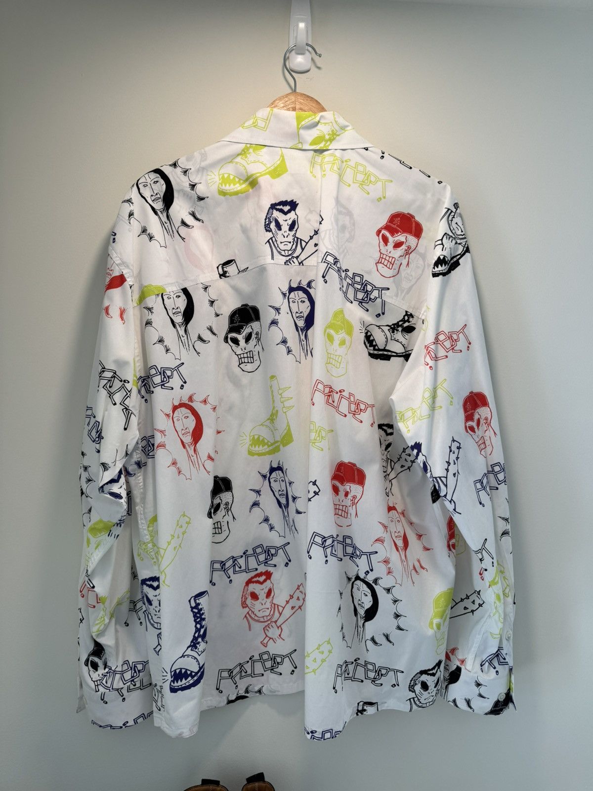 PACCBET PACCBET x Gosha Rubchinskiy graffiti print shirt Size US XL / EU 56 / 4 - 3 Thumbnail