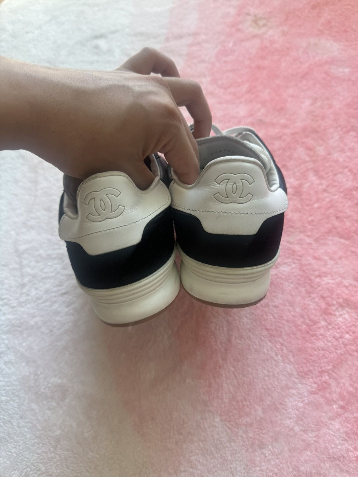 Chanel chanel Leather trainer shoes Size US 11 / EU 44 - 5 Thumbnail