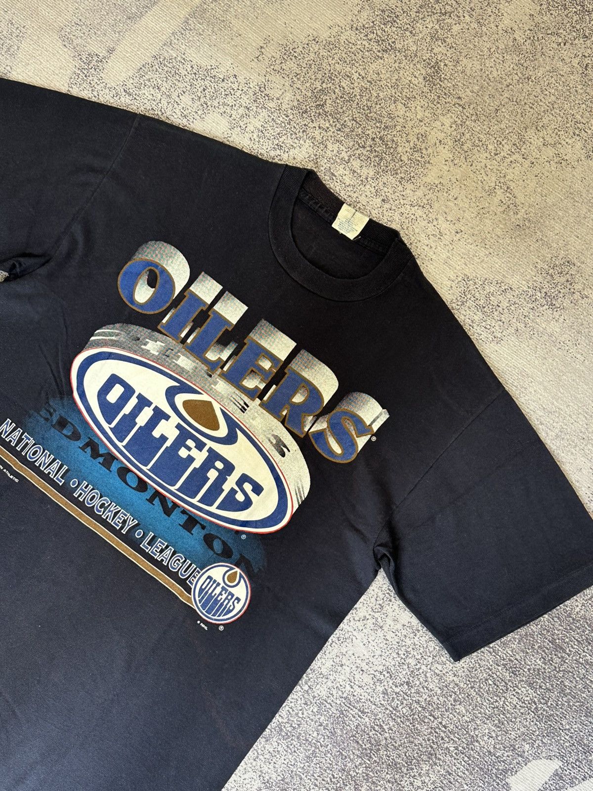 Vintage Vintage NHL Edmonton Oilers Single Stich 90s T-Shirts Size US M / EU 48-50 / 2 - 3 Thumbnail