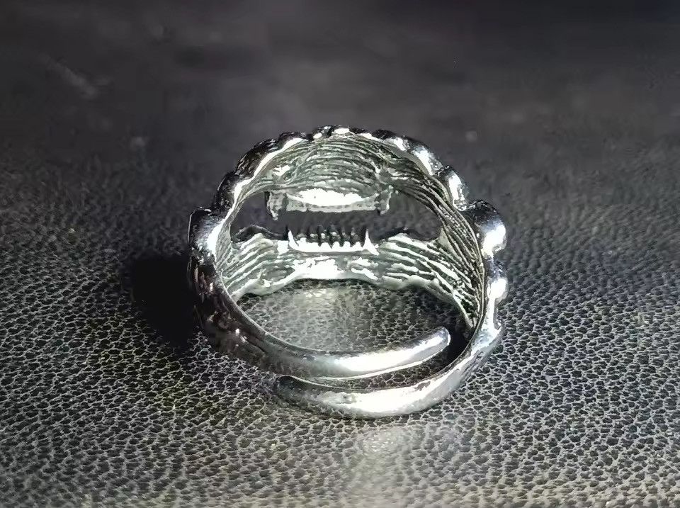 Jewelry Japanese GhostRing - Adjustable Silver Gothic Statement Band Size ONE SIZE - 7 Thumbnail