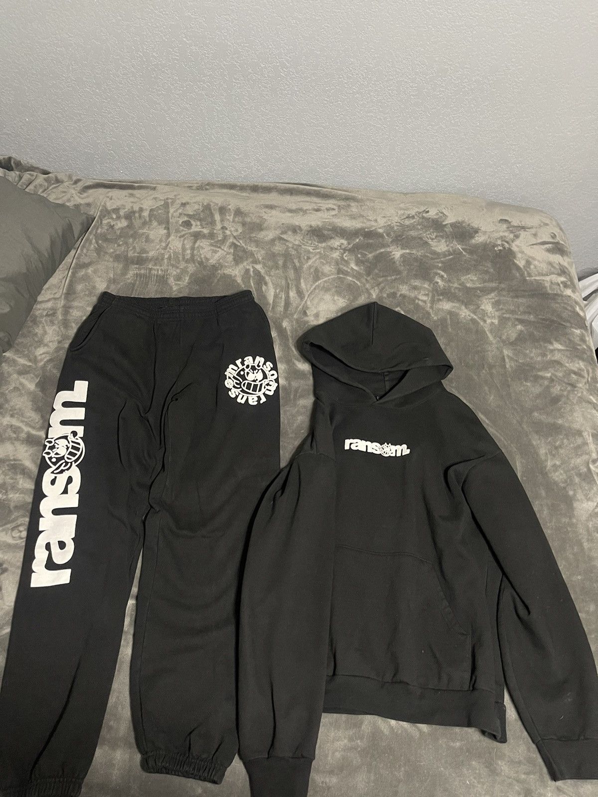 Ransom Clothing Ransom Logo Puff Print Full Sweatsuit | Grailed