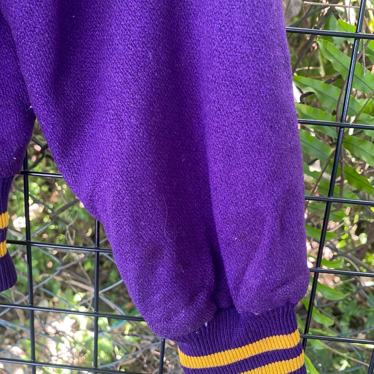 Holloway Vintage Holloway Purple Varsity Jacket Size L / US 10 / IT 46 - 10 Thumbnail