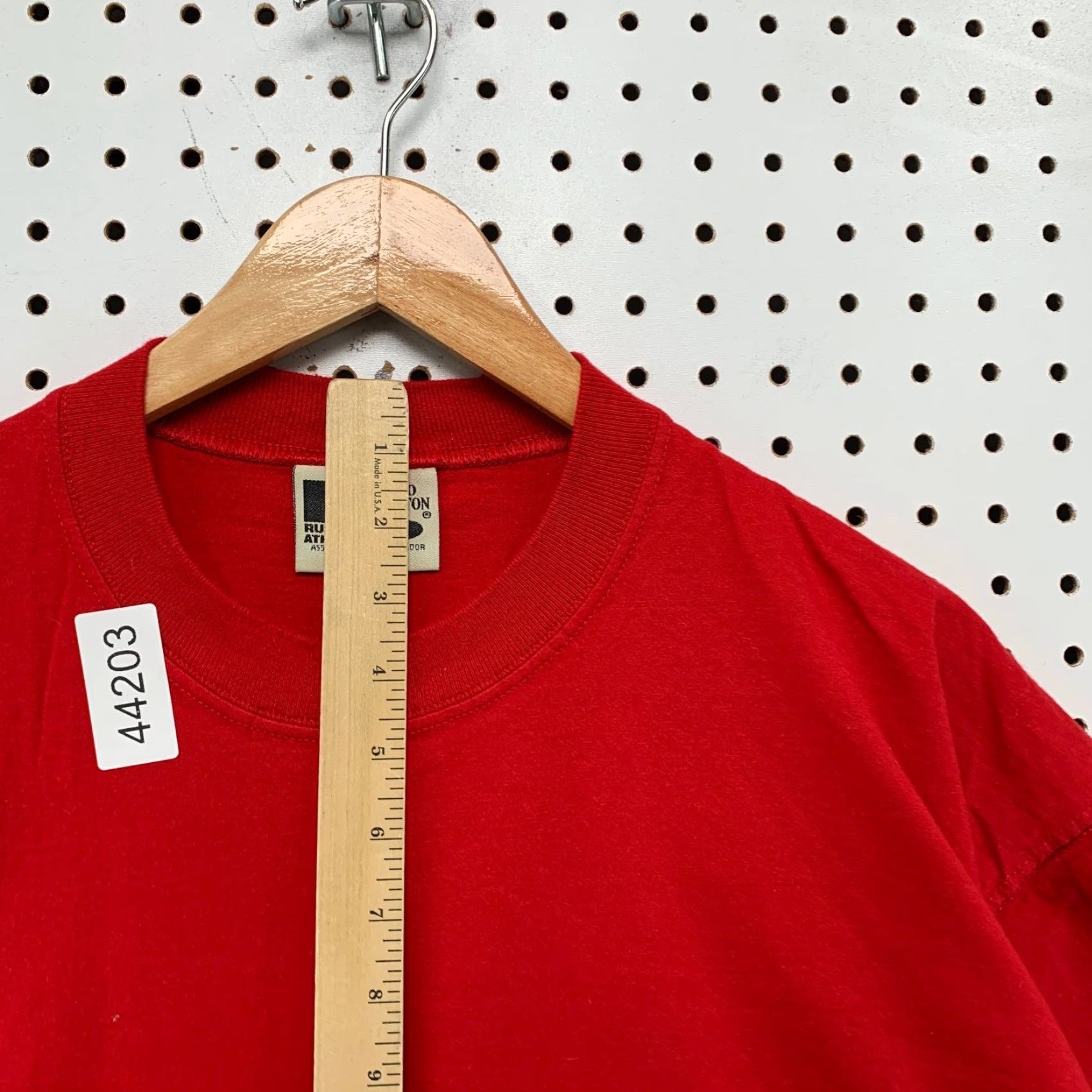 Russell Athletic VINTAGE Russell Athletic Pocket Pro Cotton Shirt Mens Large Red Short Sleeve Size US L / EU 52-54 / 3 - 5 Thumbnail
