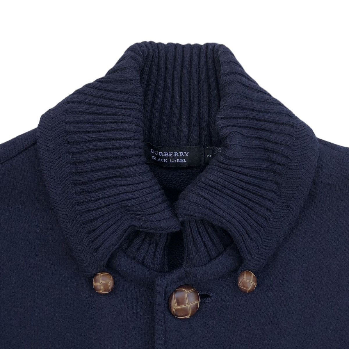 Burberry Burberry Black Label Faux Leather Buckle Button Sweater Size US M / EU 48-50 / 2 - 8 Thumbnail