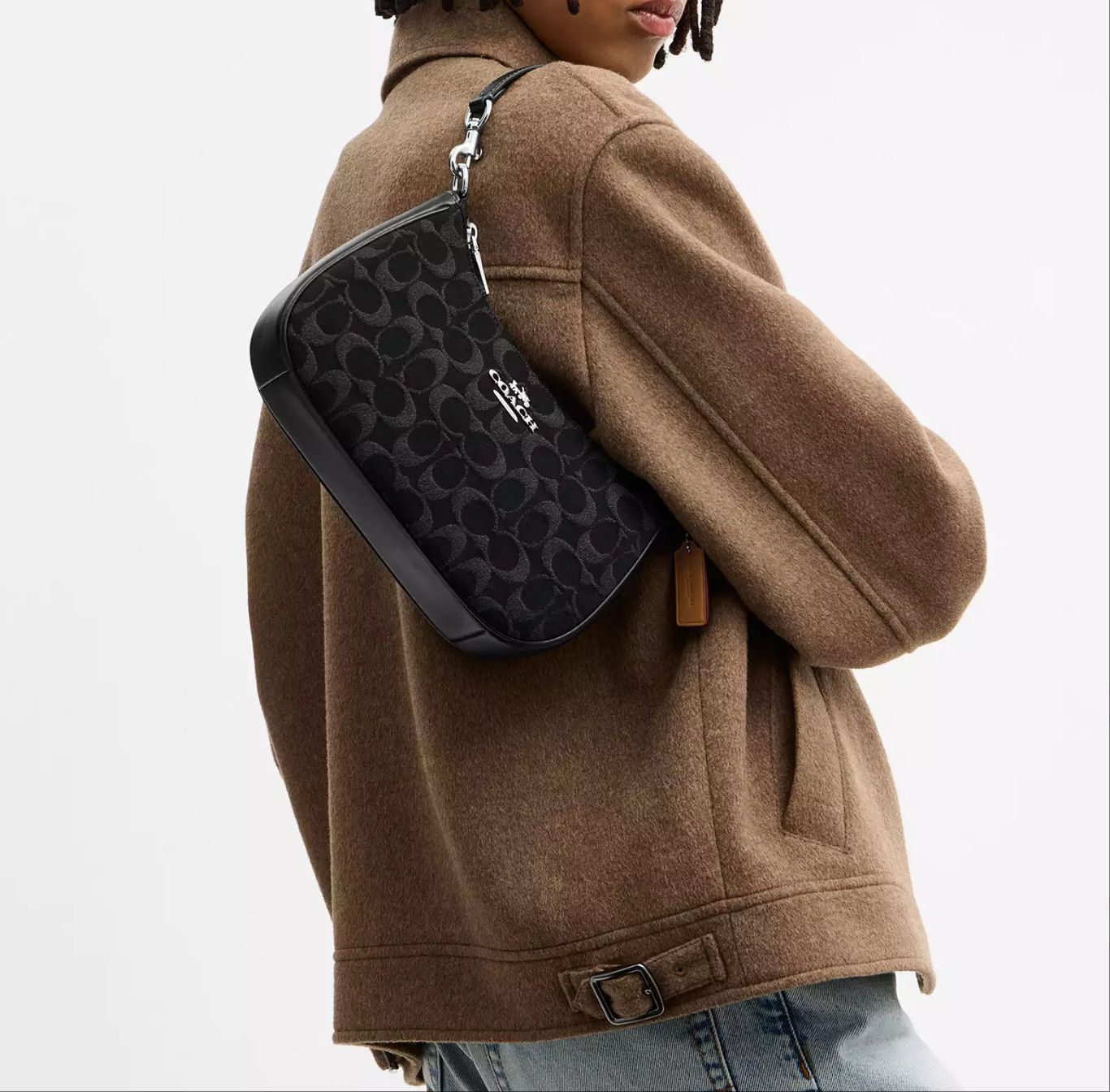 Coach Teri Shoulder Bag In Signature Denim CDE43 Size ONE SIZE - 8 Thumbnail