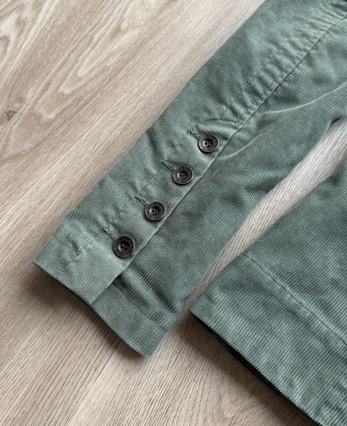 Diesel Vintage Diesel Green Velvet Double Blazer Jacket Size L / US 10 / IT 46 - 19 Thumbnail
