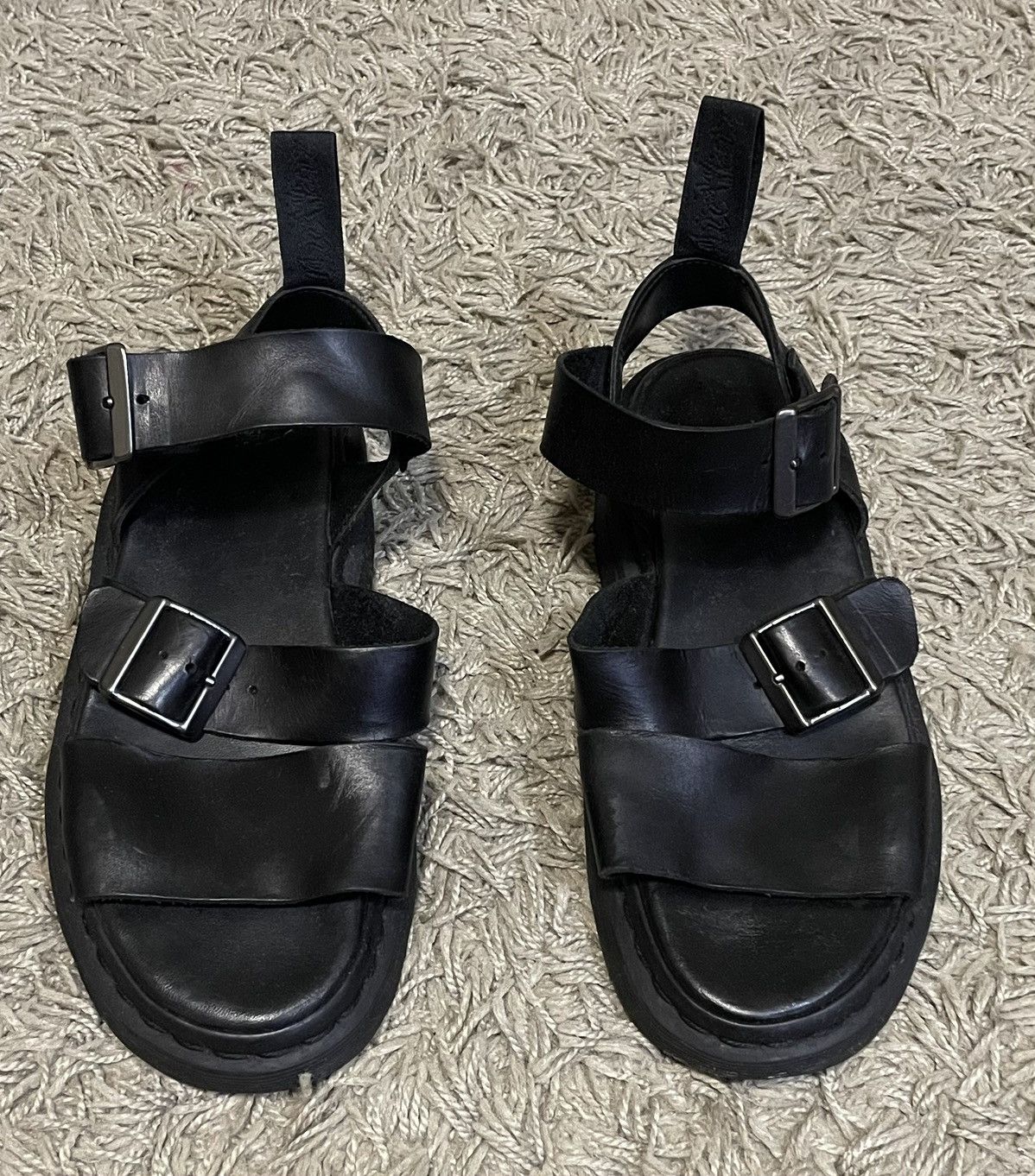 Dr. Martens × Vintage Dr. Martens Women's Voss Leather Strap Sandals Size US 9.5 / IT 39.5 - 2 Thumbnail