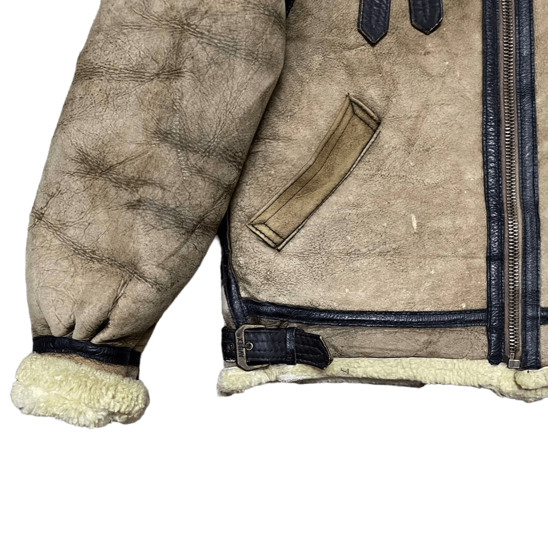 Avirex Vintage 80's Avirex B 3 Sheepskin Leather Jacket Shearling Size US M / EU 48-50 / 2 - 3 Thumbnail