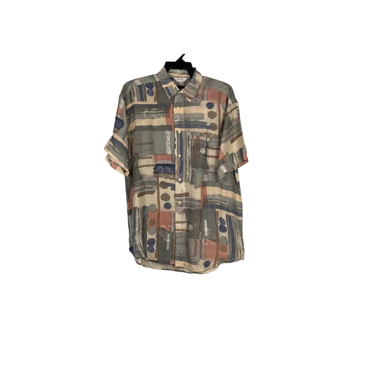 Designer Vintage Spring Italy Silk Shirt Size US S / EU 44-46 / 1 - 1 Thumbnail