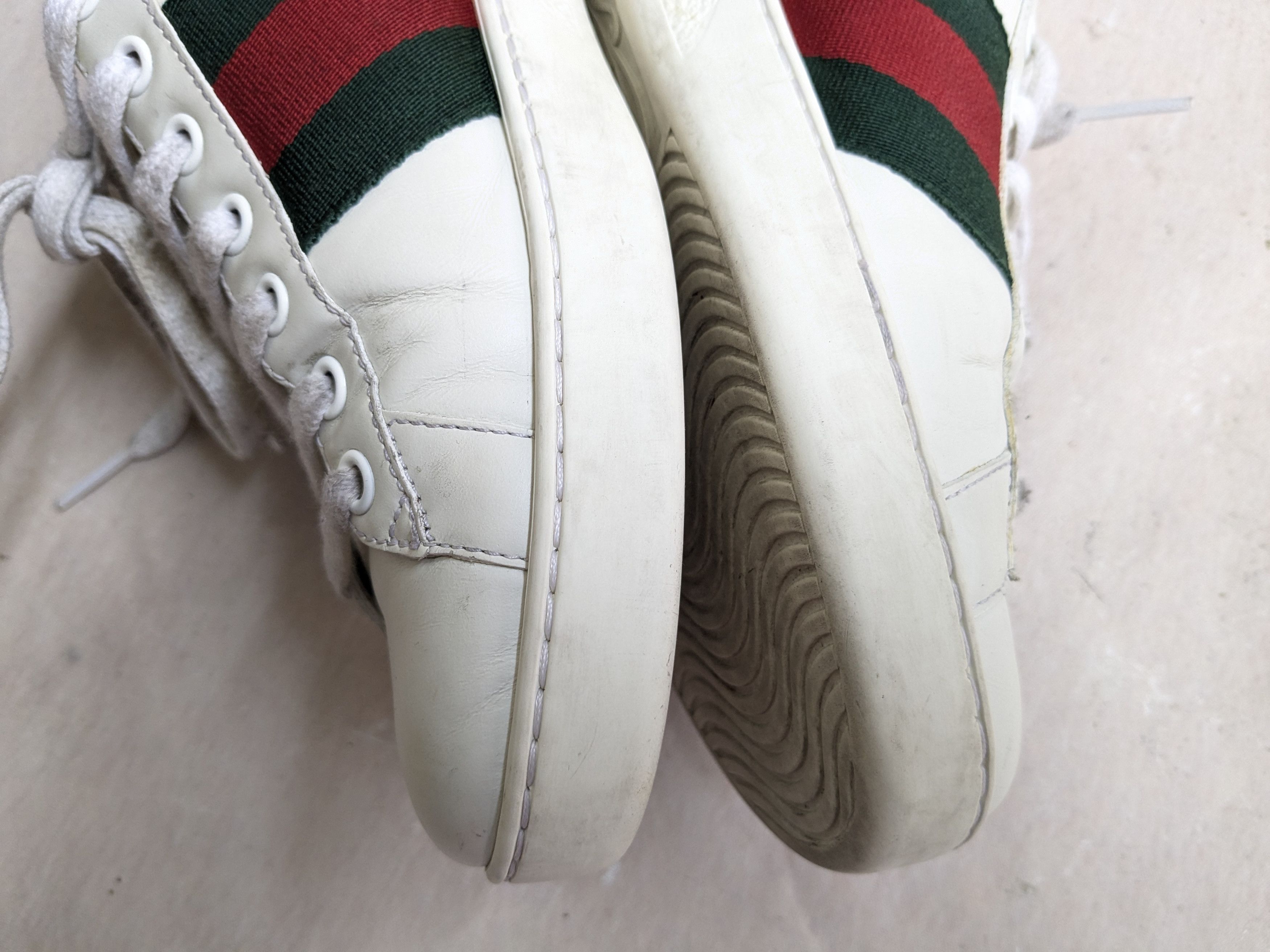 Gucci Gucci Ace Sneakers White Low Tops 7 Leather Size US 7 / EU 40 - 10 Thumbnail