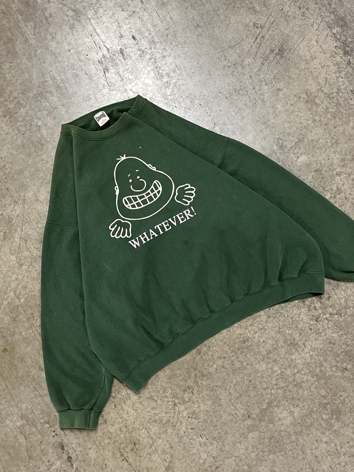 Vintage Vintage parody “whatever” crewneck boxy fit earthtone hype Size US XXL / EU 58 / 5 - 2 Thumbnail