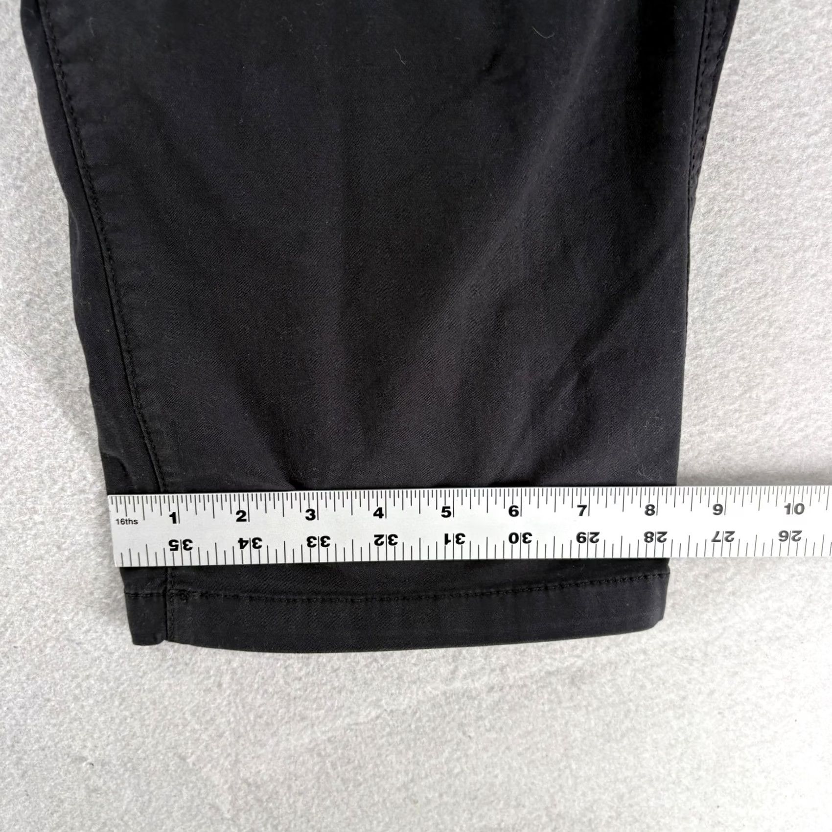Vintage Sonoma Everyday Pull-On Cargo Pants Mens XL Black Cotton Stretch NWT Casual Solid Pocketed Front Drawstring Relaxed Fit Tapered Leg Size US 36 / EU 52 - 7 Thumbnail