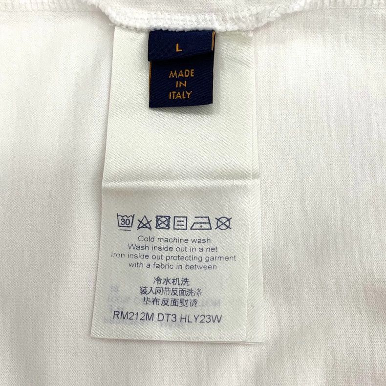 Louis Vuitton Louis Vuitton White logo printed cotton crewneck long slee Size US L / EU 52-54 / 3 - 6 Thumbnail