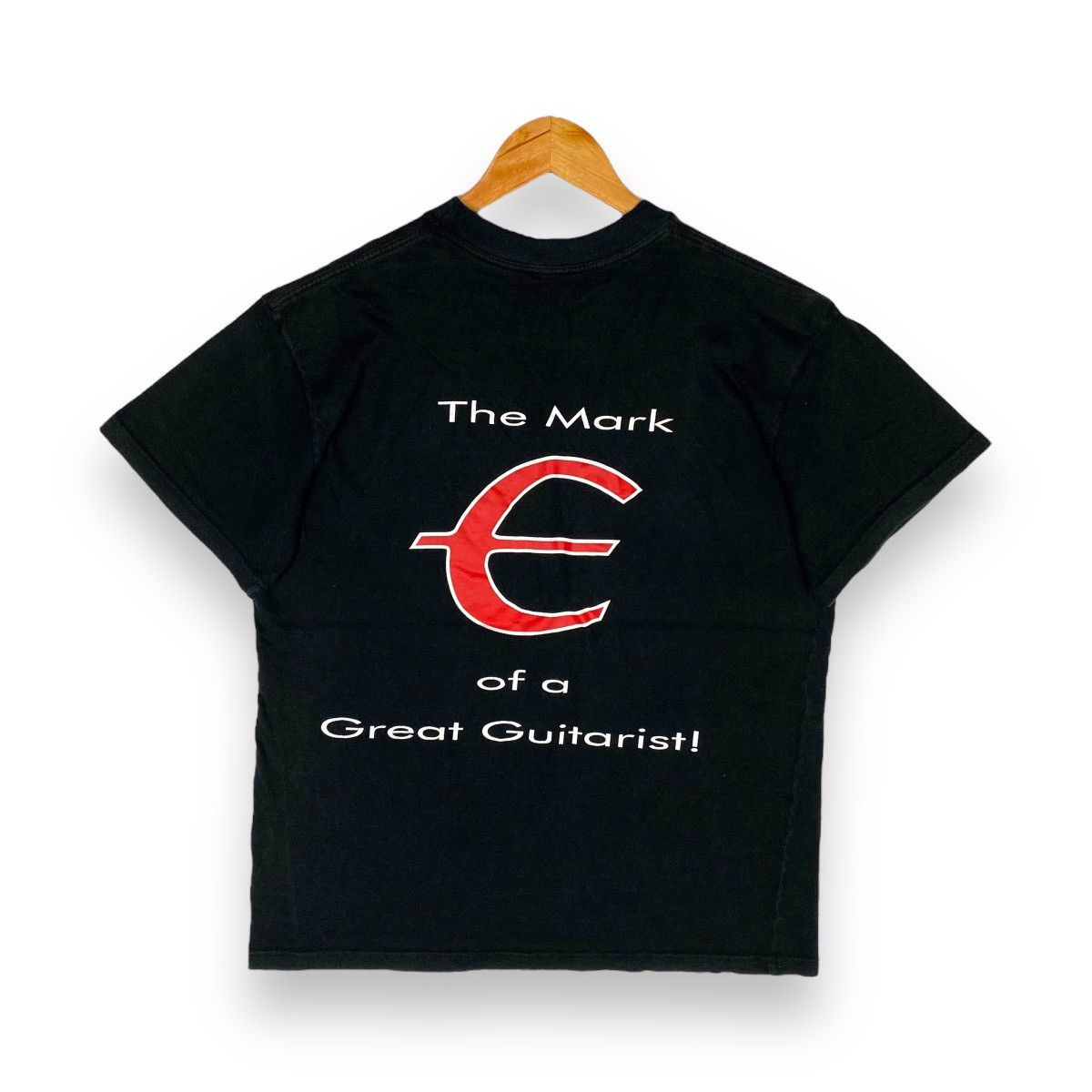 image of A P C Epiphone The Mark Of A Great Guitarist Tee in Black, Men's (Size Medium)