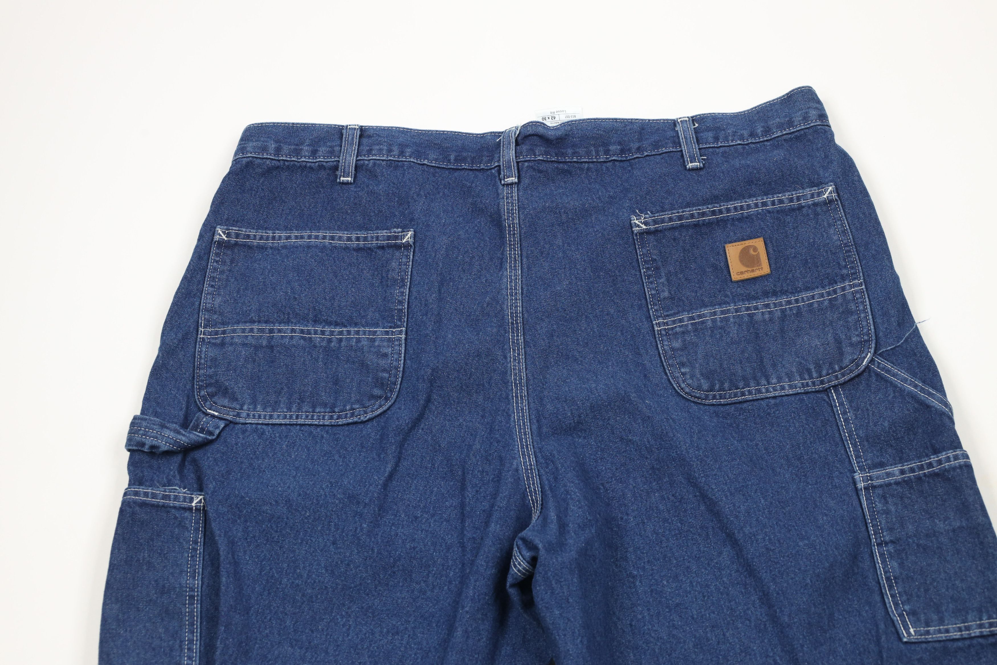 Carhartt × Vintage Vintage Y2K Carhartt Loose Fit Wide Leg Dungaree Denim Jeans Size US 42 / EU 58 - 9 Thumbnail