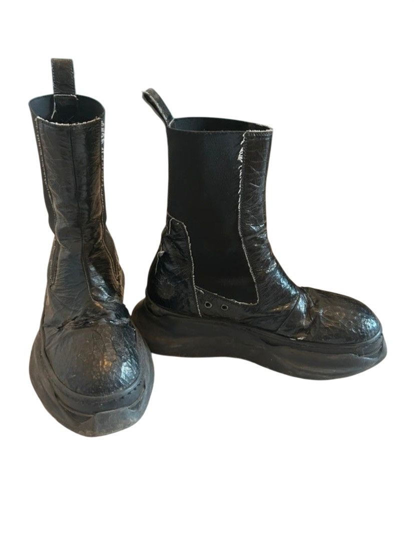 Rick Owens × Rick Owens Drkshdw Rick Owens Abstract Beatle Boots