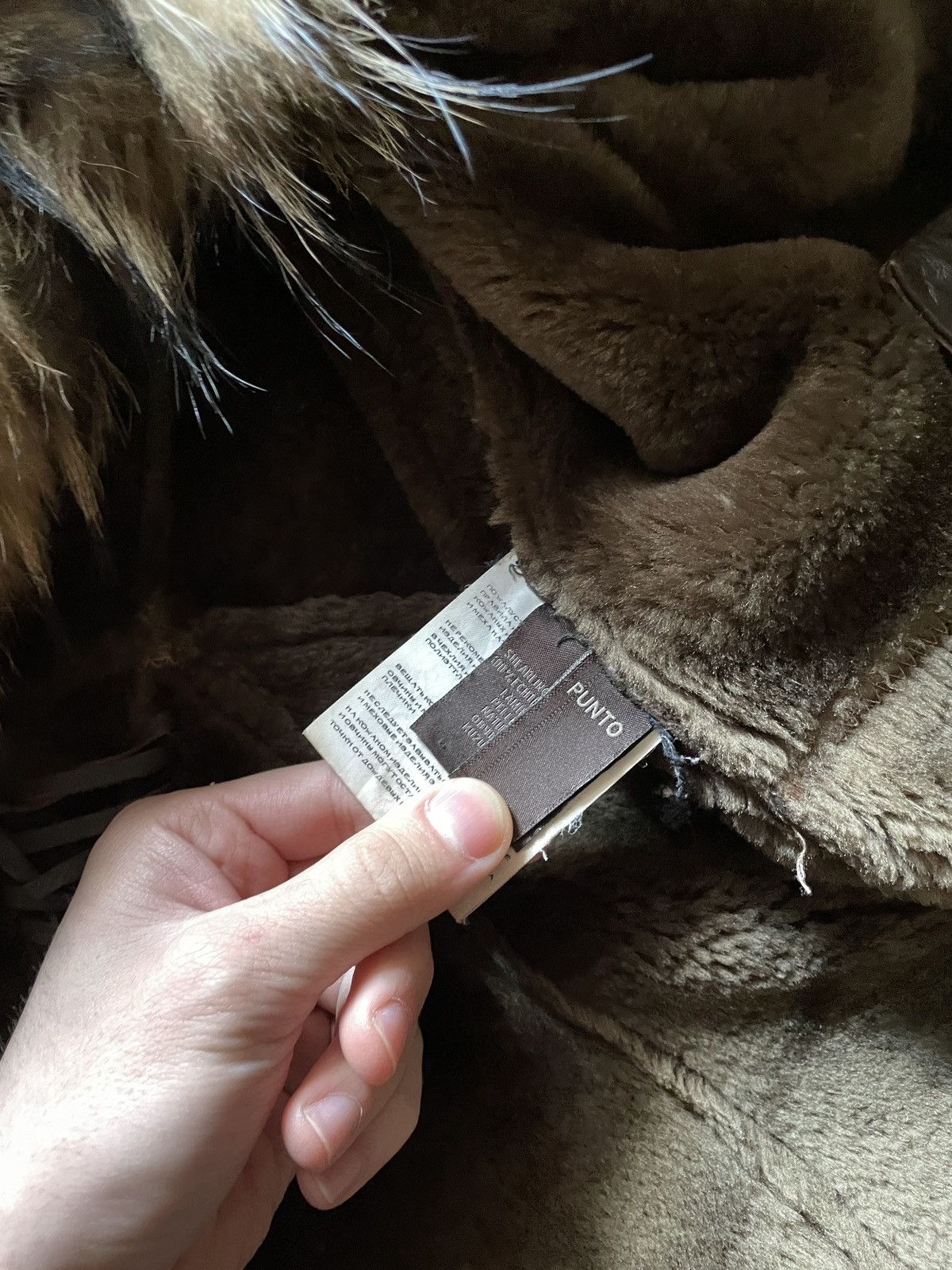 The Unbranded Brand Vintage Lamb Shearling Echtes Brown Long Overcoat y2k 90s Size XL / US 12-14 / IT 48-50 - 11 Thumbnail