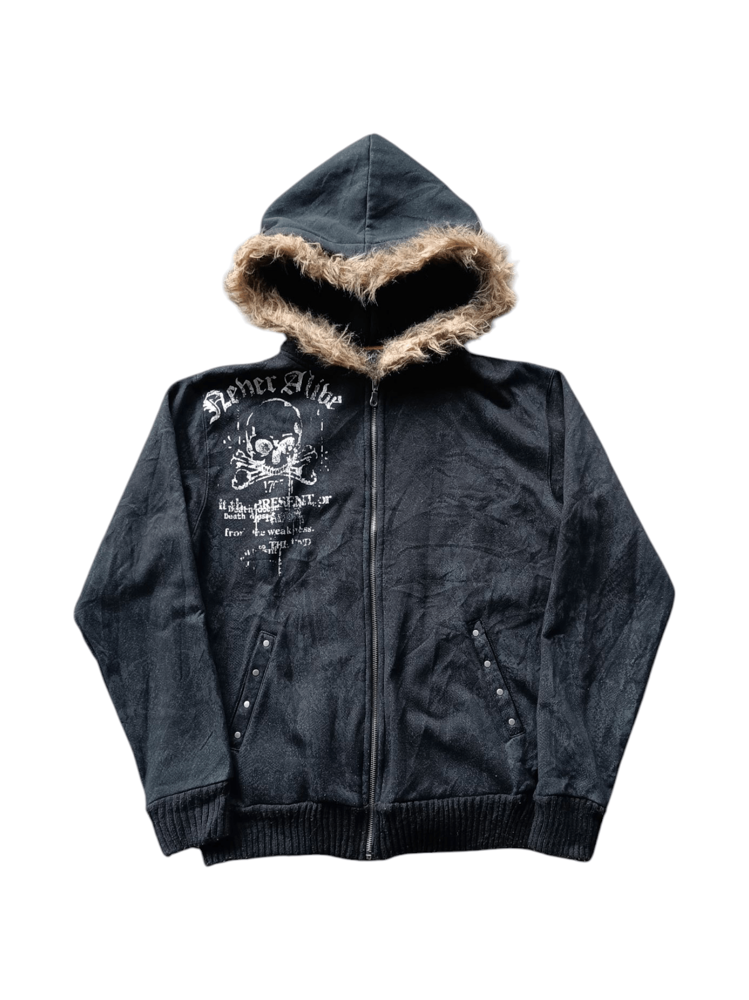 STRANGE HEAVEN fur punk python pattern hoodie