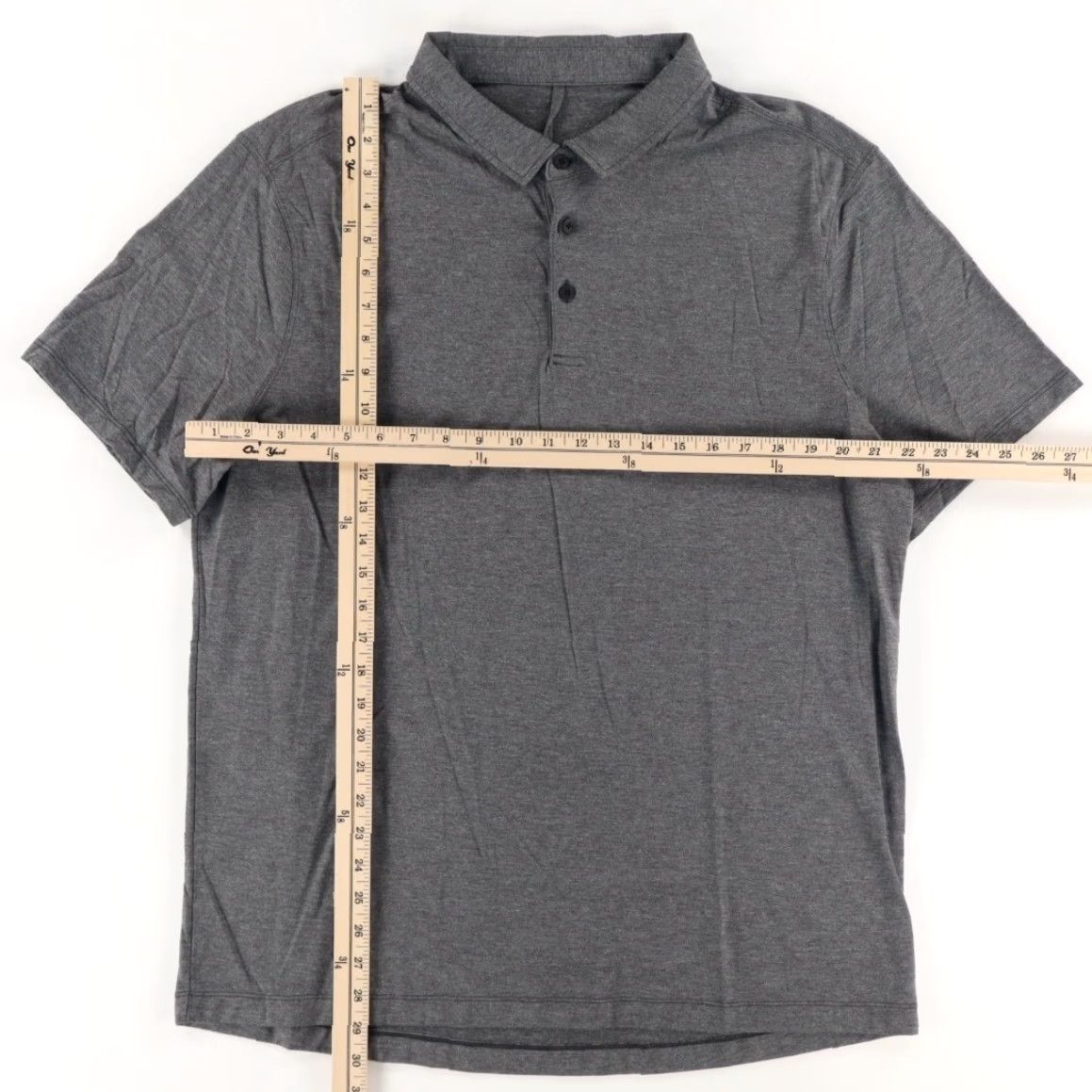 Lululemon Lululemon Evolution Polo Shirt Gray Men's XL Shirt Size US XL / EU 56 / 4 - 3 Thumbnail