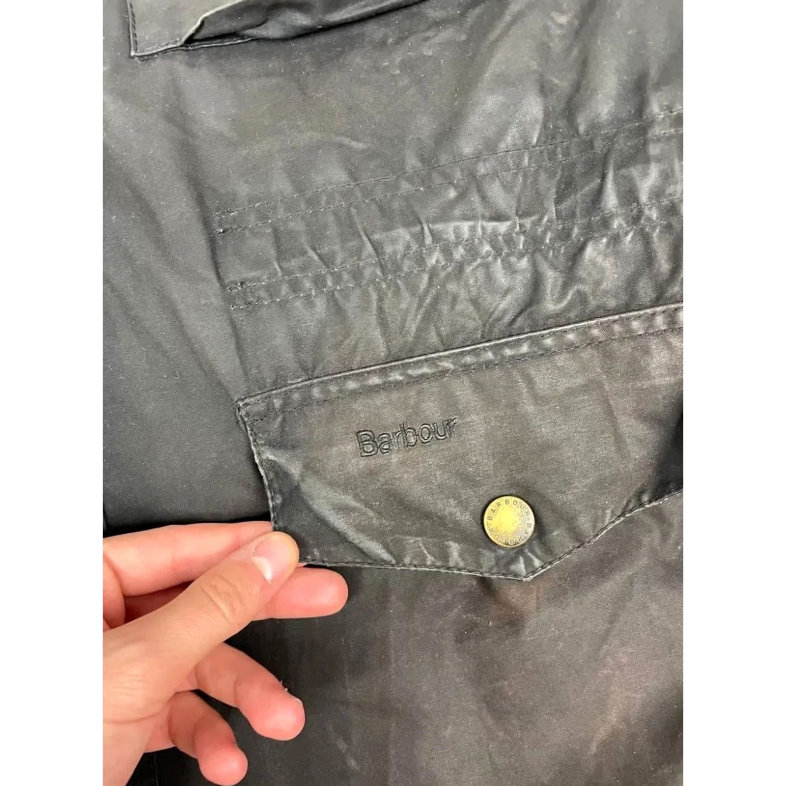 Barbour VINTAGE Barbour Sapper Jacket Rain Coat Black L Mens Waxed Casual Size US L / EU 52-54 / 3 - 6 Thumbnail