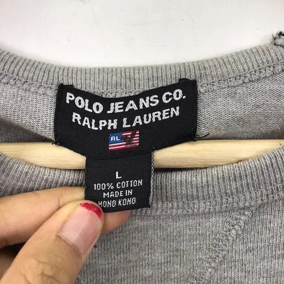 Polo Ralph Lauren Vtg 90’ POLO JEANS COMPANY Ralph Lauren Sweatshirt Sweater Size US L / EU 52-54 / 3 - 8 Thumbnail