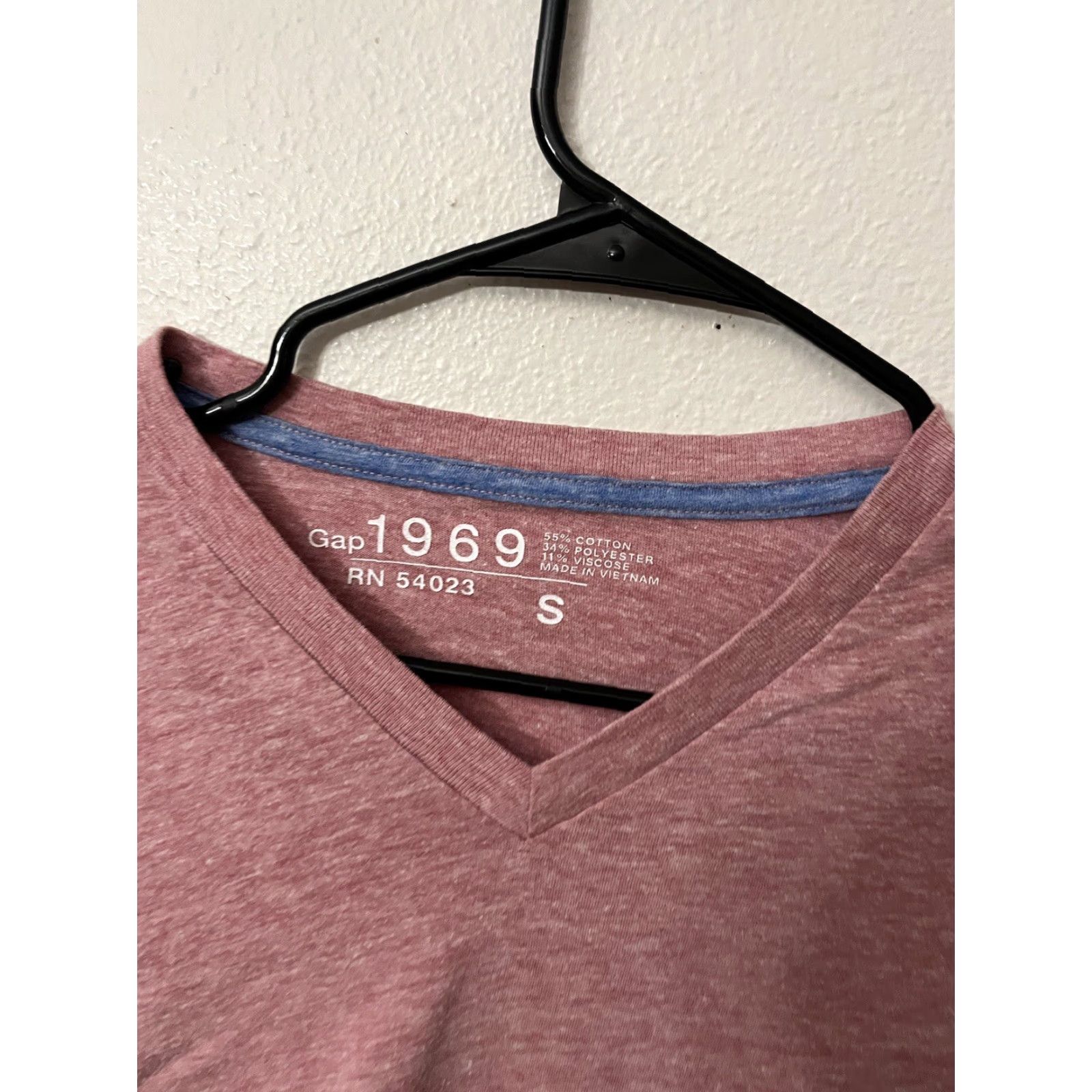 Gap Gap Men’s Pink Long Sleeve Pullover T-Shirt Knit Cotton Brand Logo All Seasons S Adult Regular Modern Tee Size US S / EU 44-46 / 1 - 3 Thumbnail