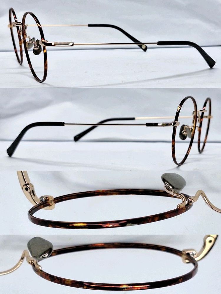 Other 2000s Memory Metal Round Glasses High Elasticity Full Metal Size ONE SIZE - 6 Thumbnail