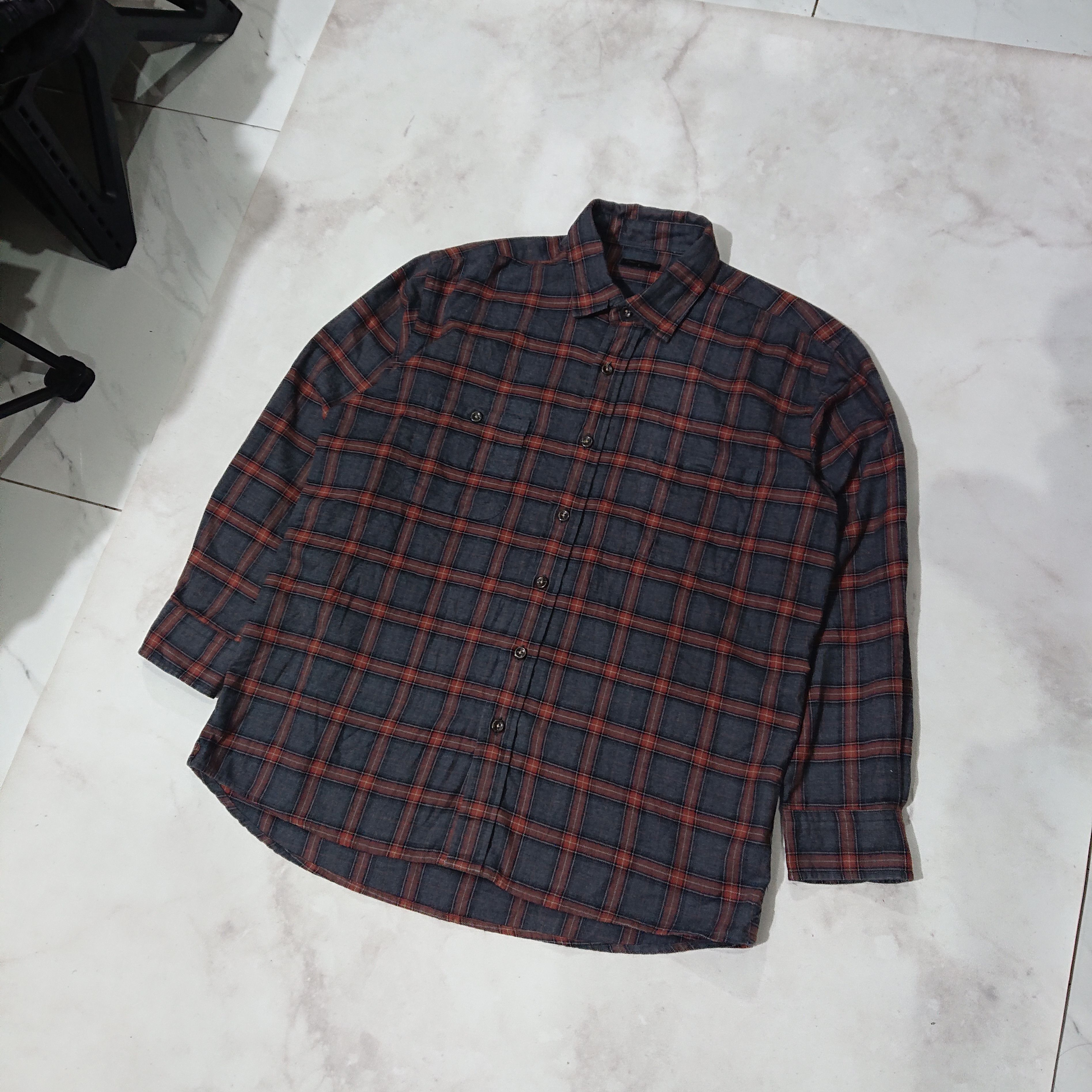 Flannel Plaid Flannel Prestige Style by Topvalu Size US XL / EU 56 / 4 - 2 Thumbnail