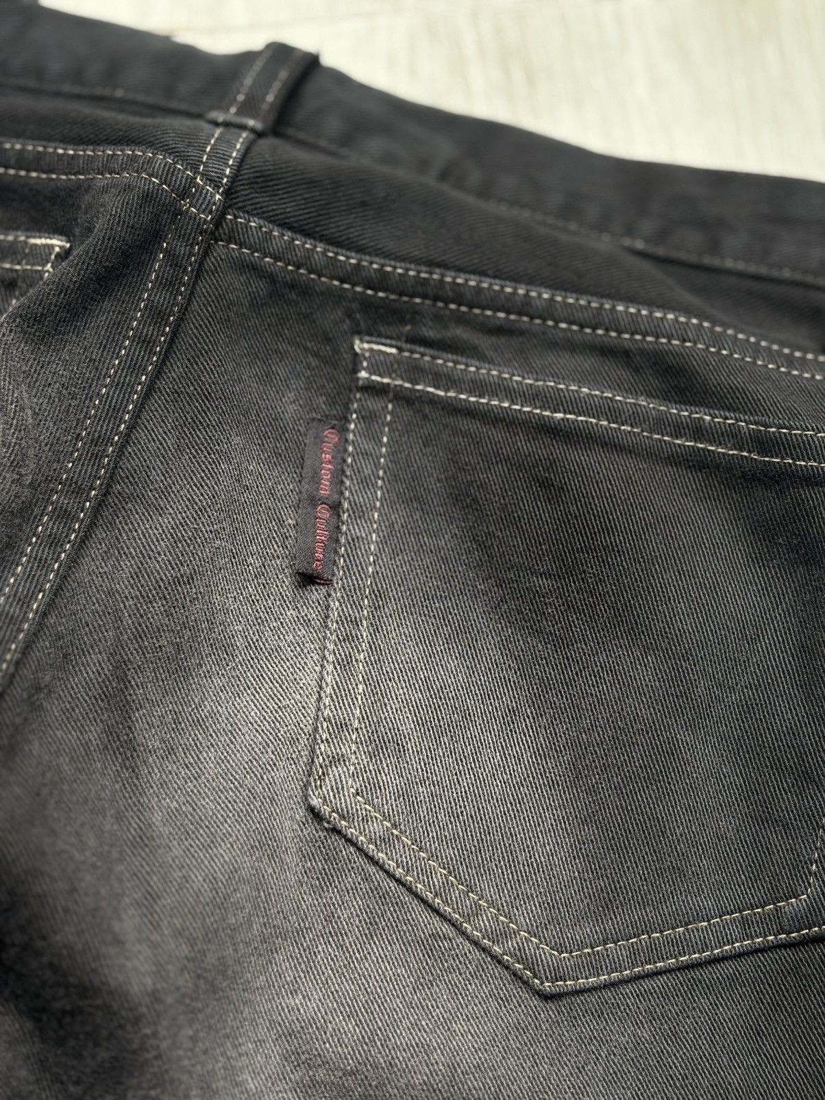 Japanese Brand CUSTOM CULTURE lace up flare jeans Size US 27 - 6 Thumbnail