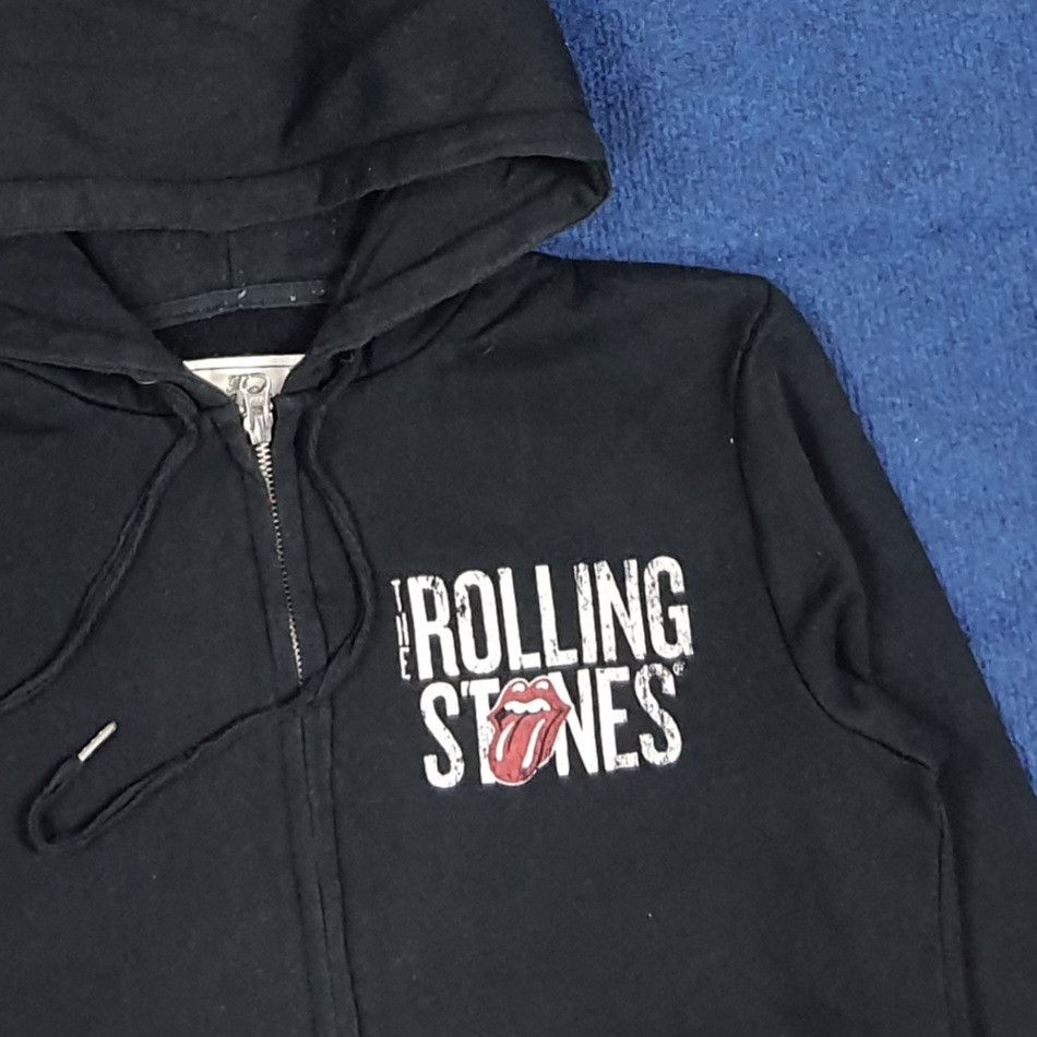 The Rolling Stones Vintage The Rolling Stones Band Double Zipper Hoodie C281N9 Size US S / EU 44-46 / 1 - 4 Thumbnail