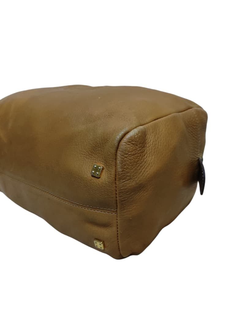 Loewe VINTAGE LOEWE Anagram Leather Handbag Boston Bag Brown Camel Size ONE SIZE - 8 Thumbnail