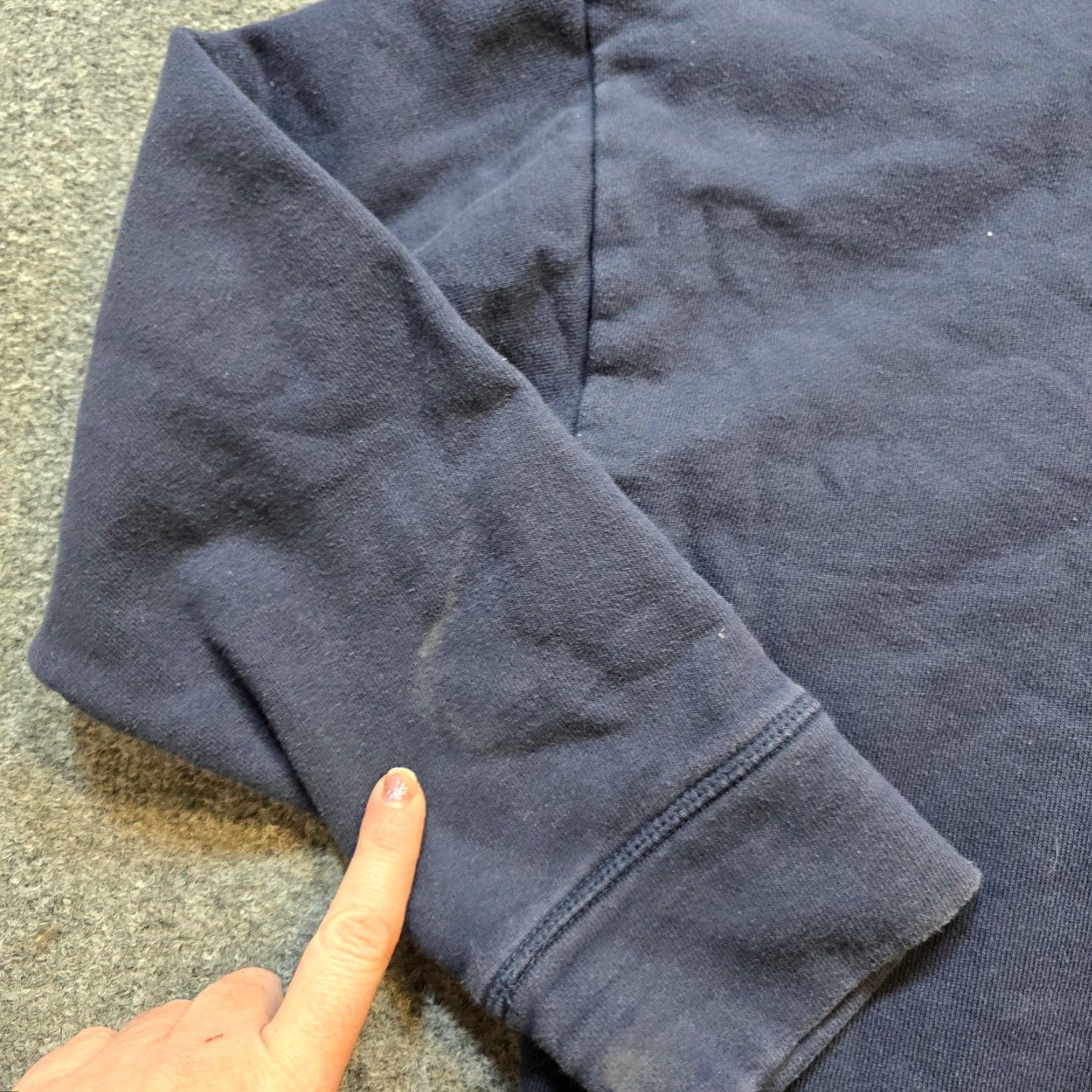 Athleta Athleta Sweatshirt Womens XL Blue Zippers Crew Neck Athletic Casual Size XL / US 12-14 / IT 48-50 - 6 Thumbnail