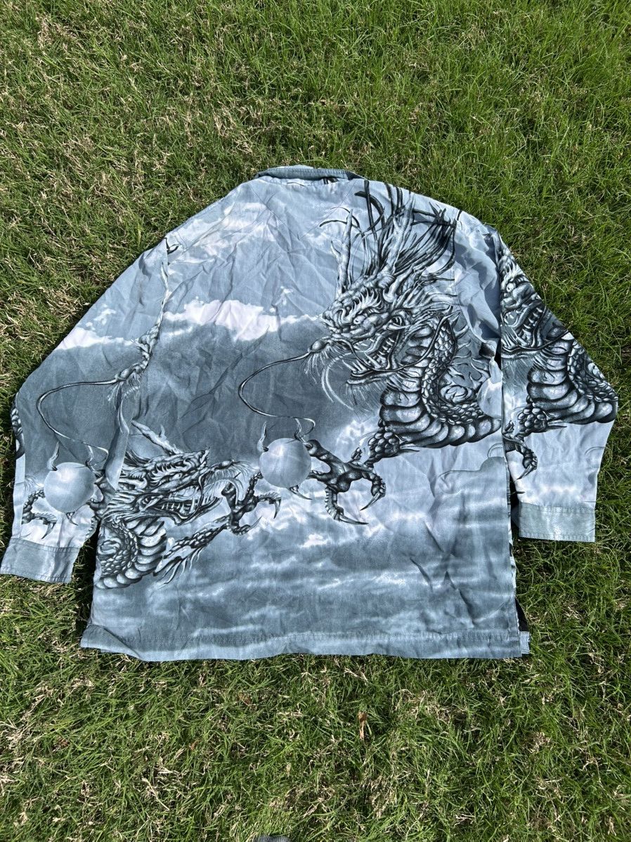 Other × Vintage Vintage Y2K Rare Skater Impact Dragon Aop Long Sleeve Size US XL / EU 56 / 4 - 7 Thumbnail