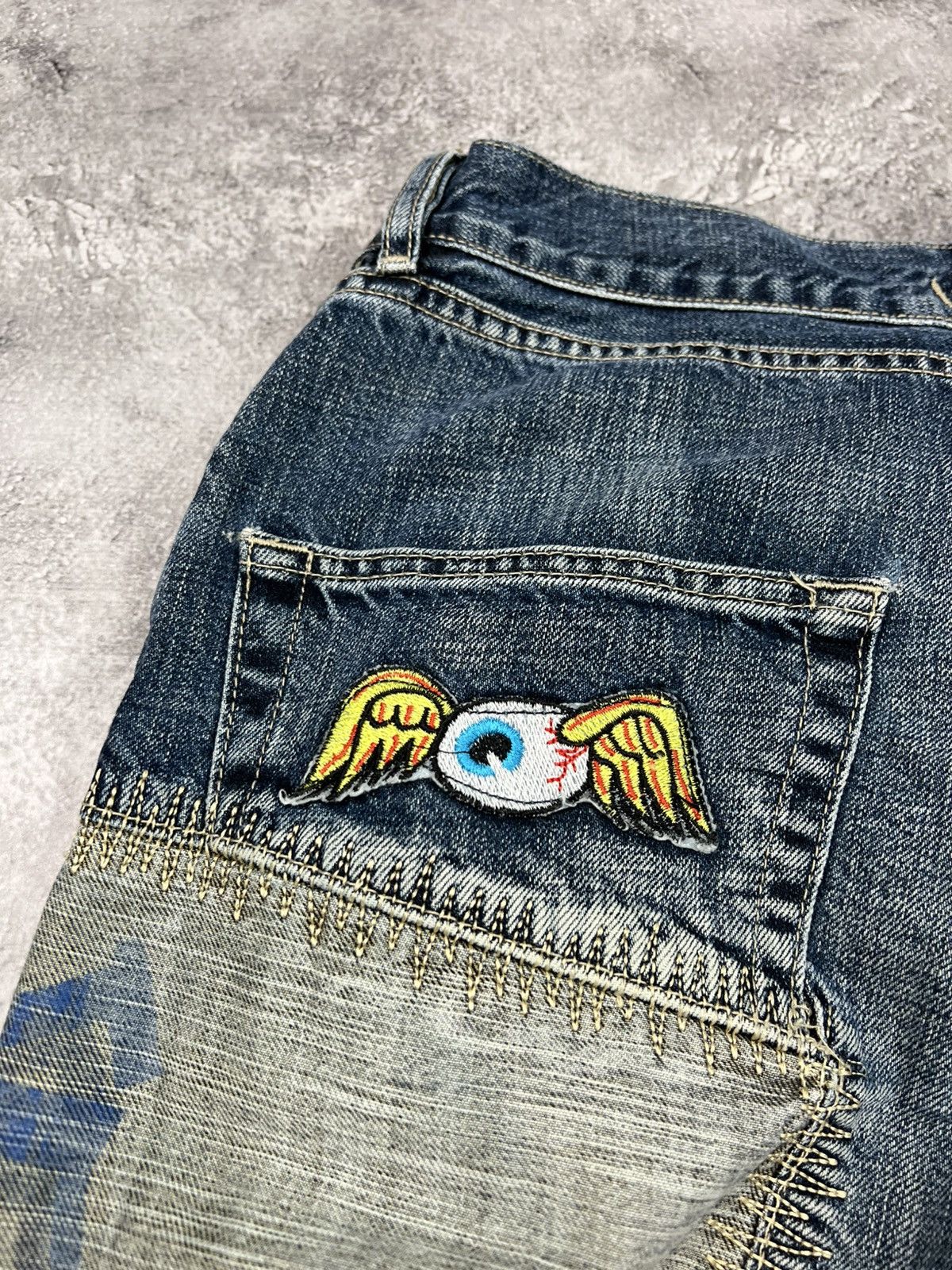 Von Dutch Von Dutch Mens Wide Denim Pants Jeans Y2K Japanese Size US 30 / EU 46 - 11 Thumbnail