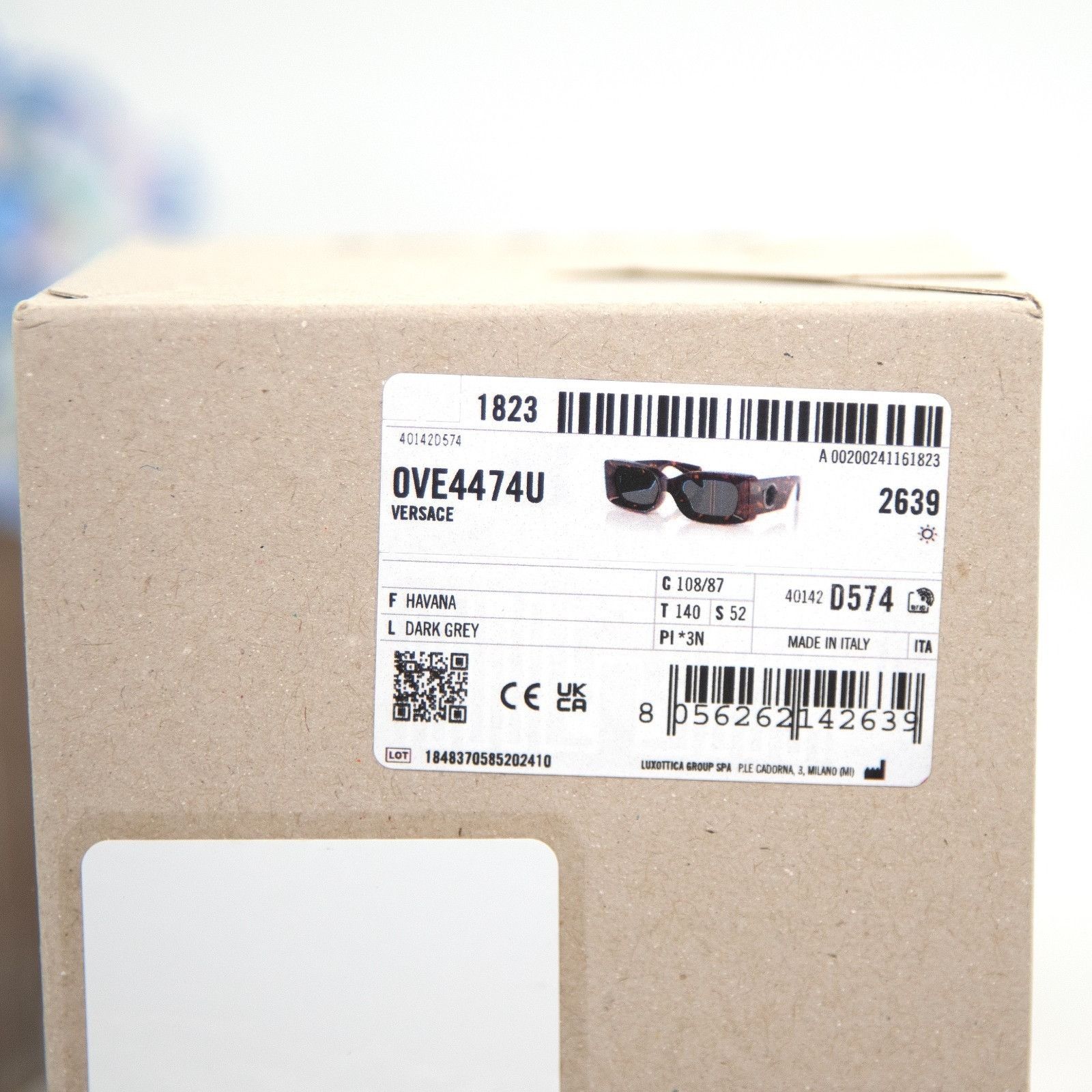 Versace Versace VE4474U Havana Tortoise Medusa Logo Sunglasses NWT C Size ONE SIZE - 10 Thumbnail
