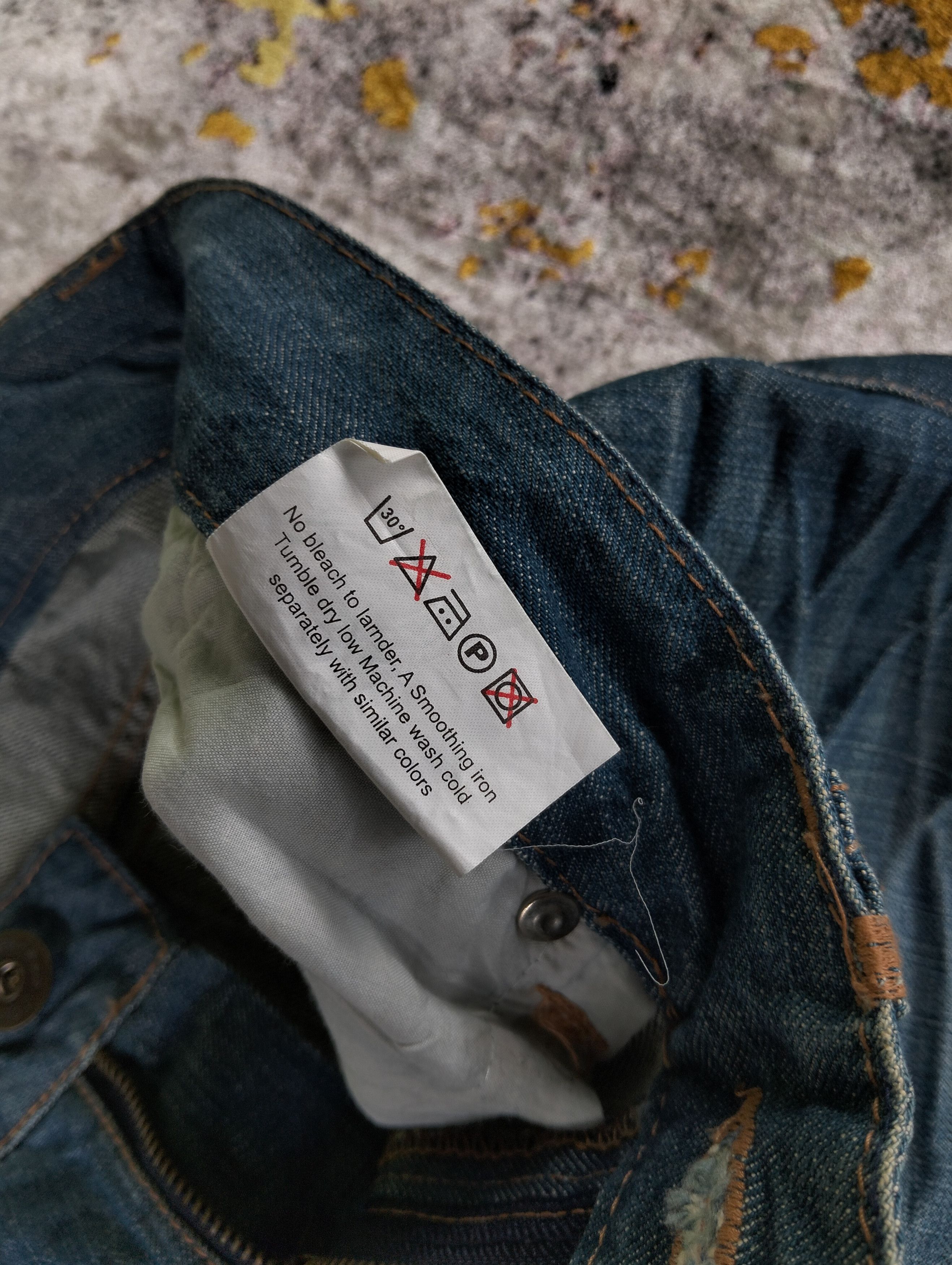 Tornado Mart Y2K Interflow Whiskers Flared Bell Bottom Low Rise Jeans Size US 28 / EU 44 - 12 Thumbnail