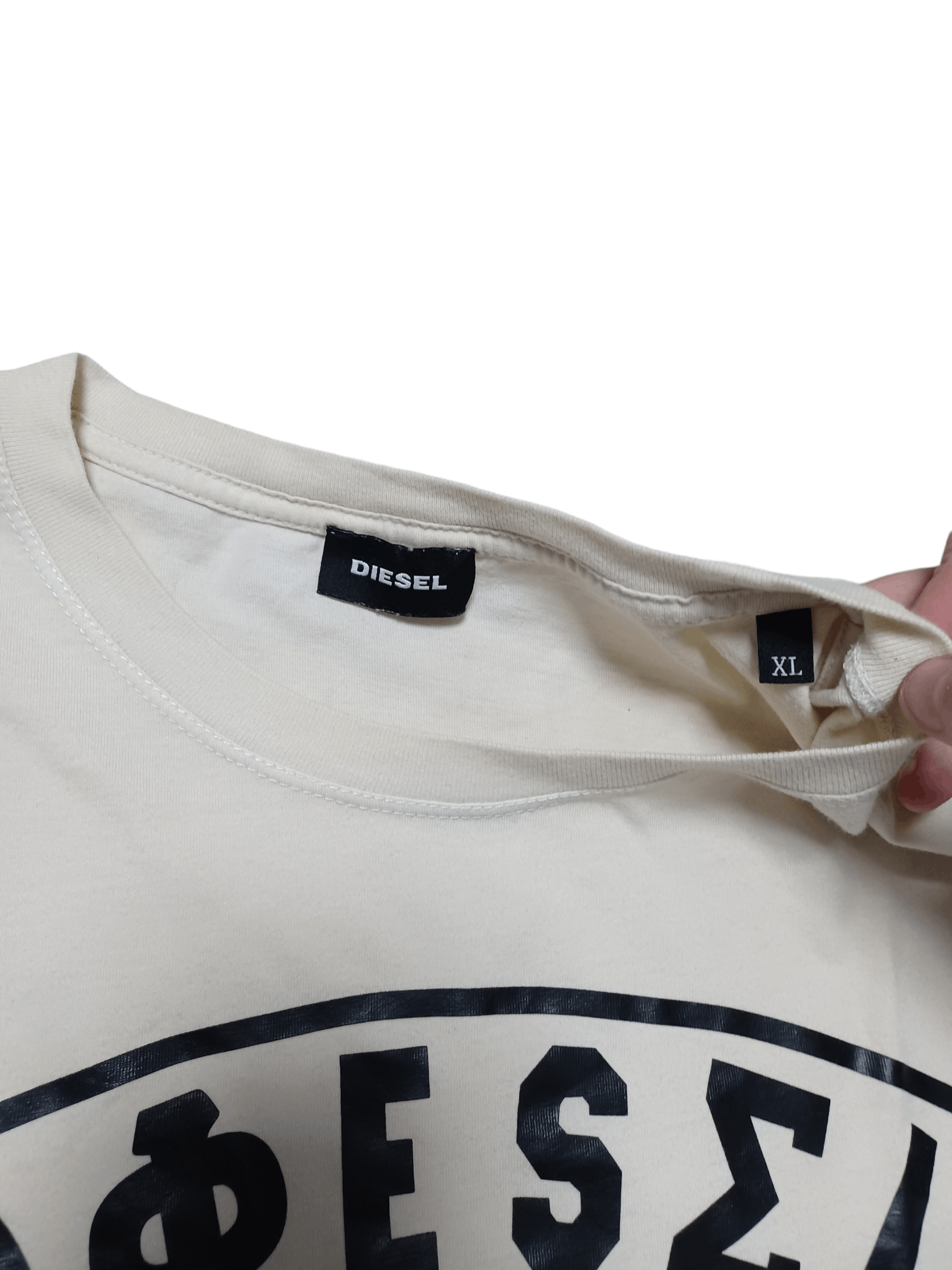 Diesel TOTAL YELLOWED DIRTY BIGLOGO DESIGNER DIESEL TEE Size US XL / EU 56 / 4 - 4 Thumbnail