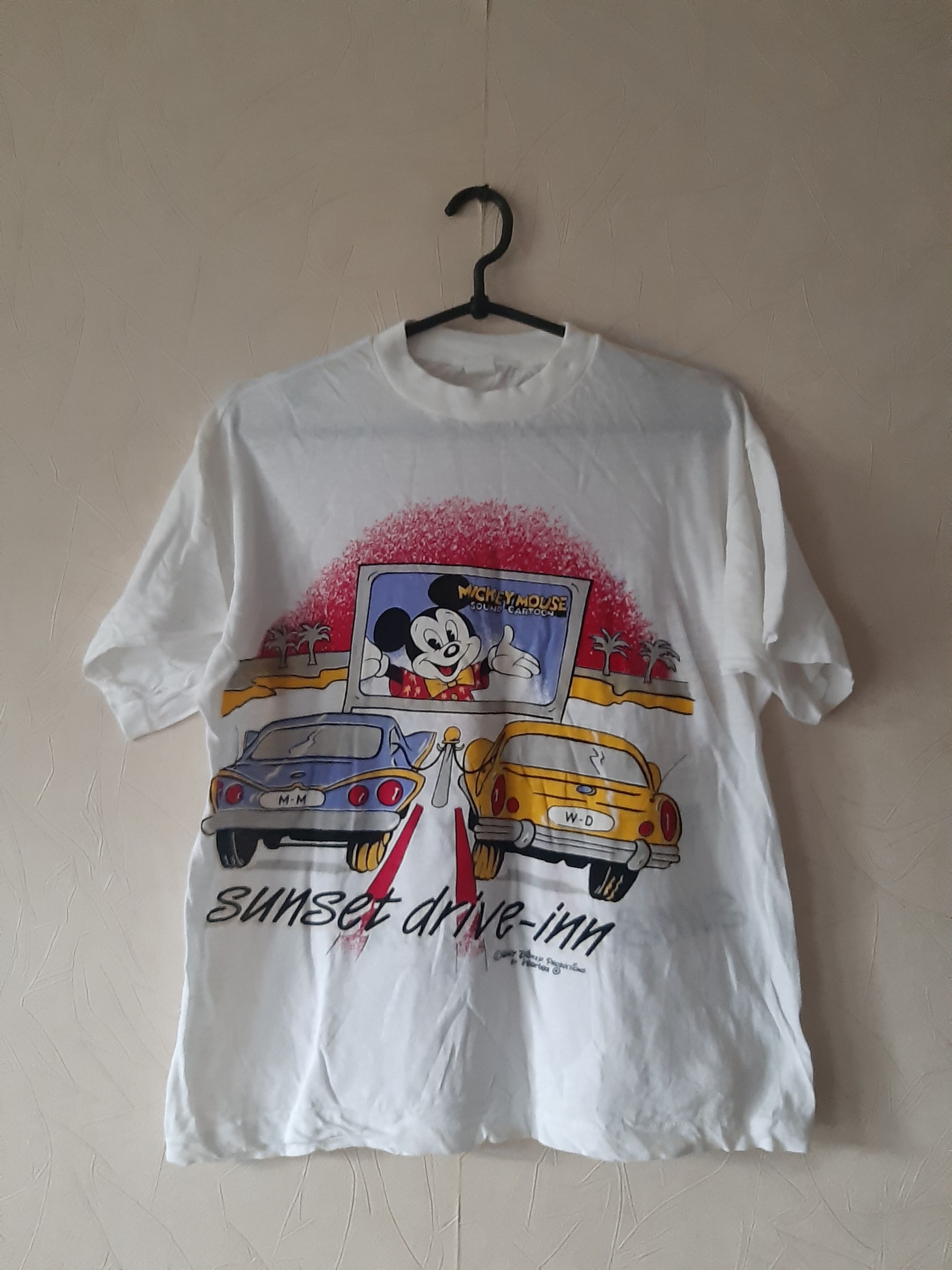 Mickey Mouse × Vintage Mickey Mouse Sunset Drive-Inn 80s shirt Size US M / EU 48-50 / 2 - 1 Thumbnail