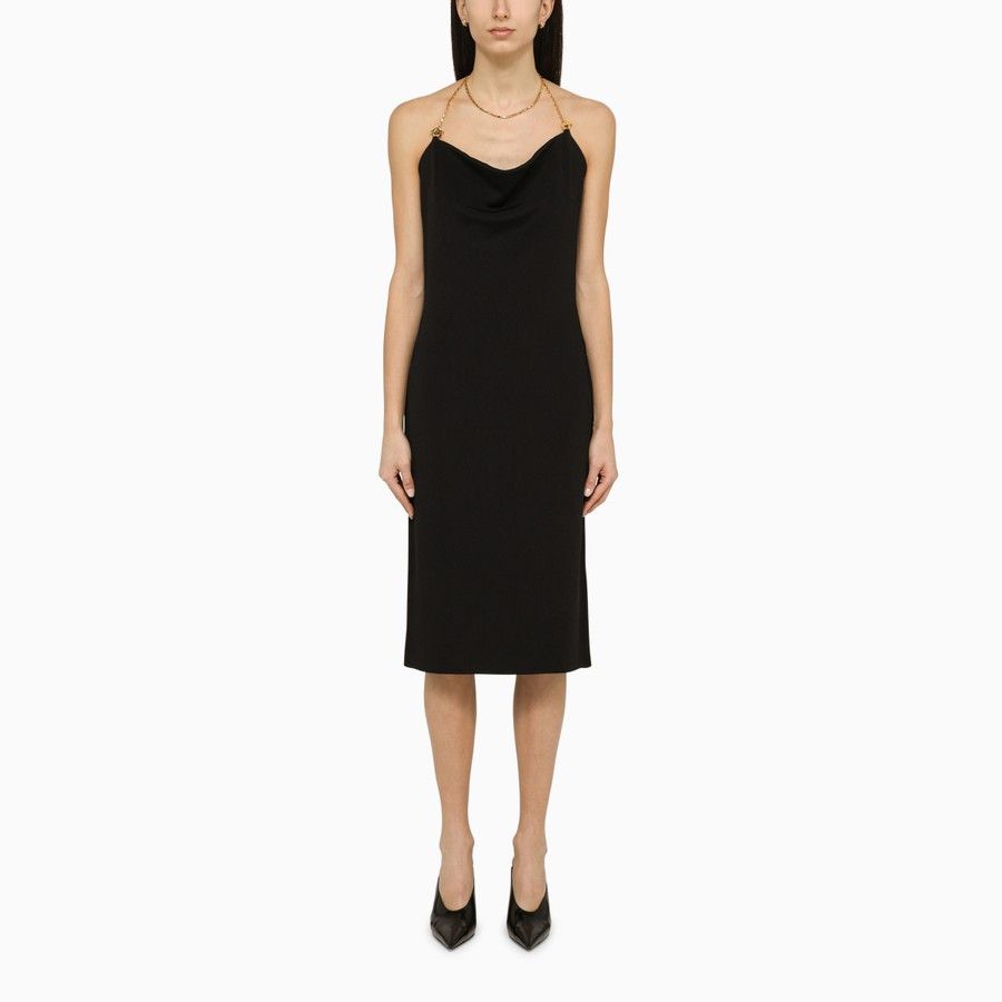 Bottega Veneta o1d2blof0824 Midi Dress in Black Size M / US 6-8 / IT 42-44 - 1 Thumbnail