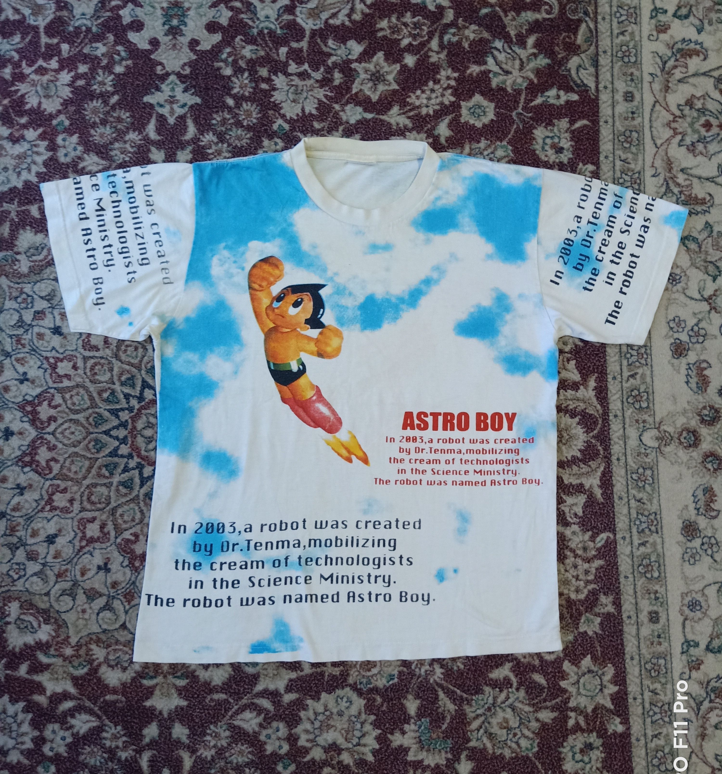 image of Anima x Grailed VTG Full Print Anime Astro Boys in White, Men's (Size Medium)