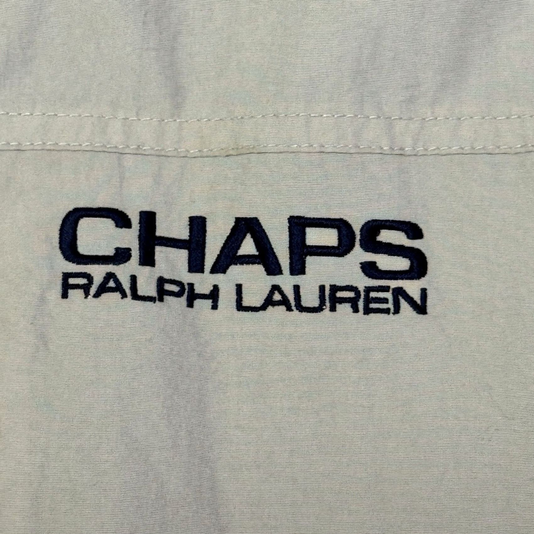 Ralph Lauren VINTAGE Ralph Lauren Chaps Anorak Shirt Jacket Men 2XL Beige Striped 90s Nautical Rain Coat Hooded Water Resistant Wind-Resistant Fishtail Full-Zip Size US XXL / EU 58 / 5 - 5 Thumbnail