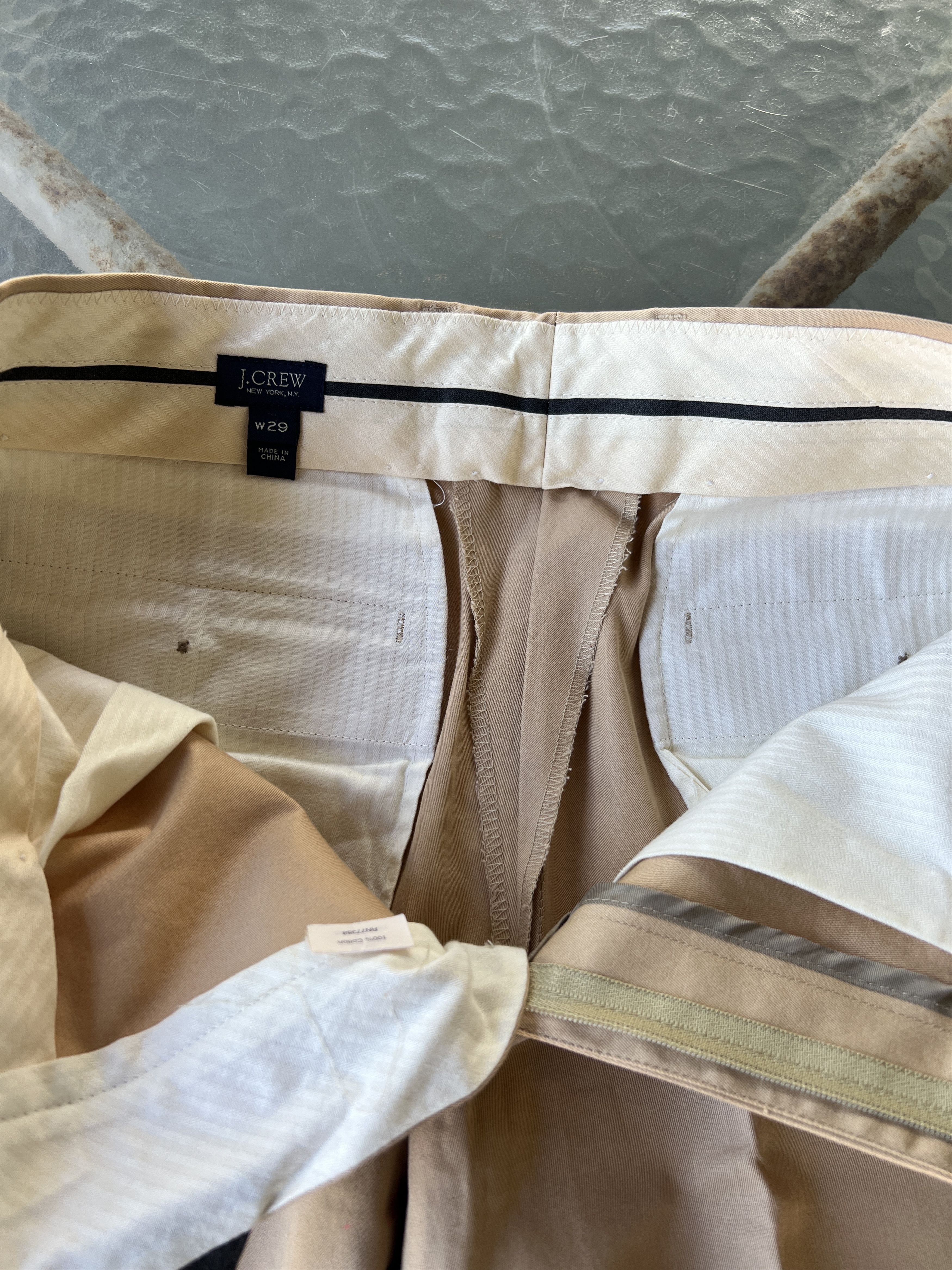 J.Crew J.Crew Men’s White Dress Pants – Classic Tailored Style Size 38S - 6 Thumbnail