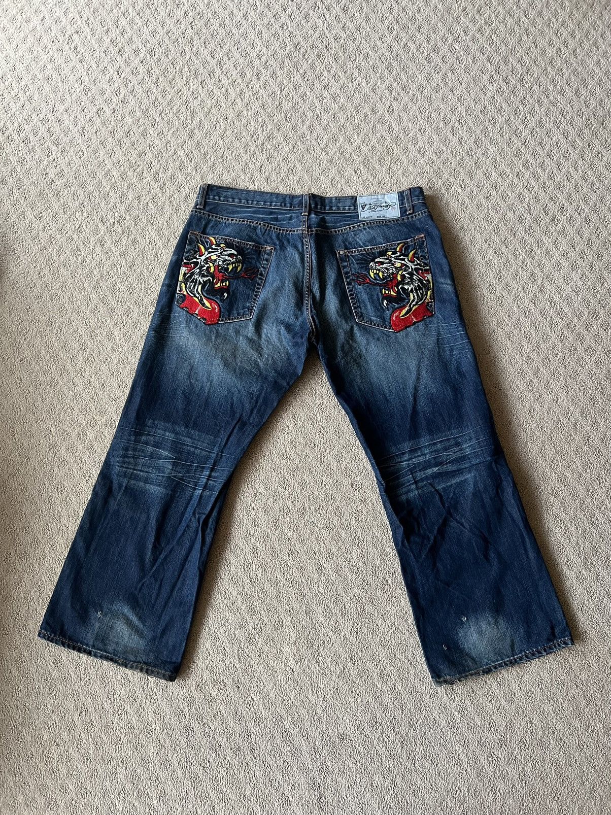 Christian Audigier × Ed Hardy Demon Tiger Lot 2007 Ed Hardy By Christian Antiger Size US 42 / EU 58 - 2 Thumbnail