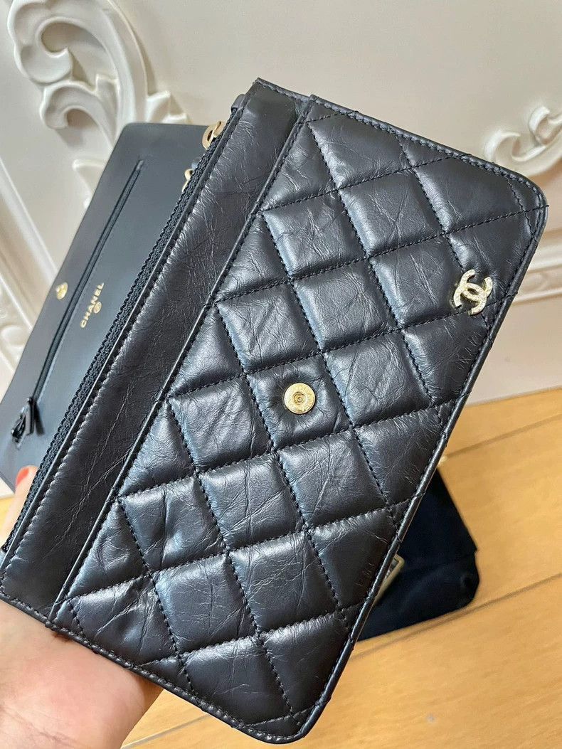 Chanel Chanel Quilted Black Leather Bag -2505 Size ONE SIZE - 6 Thumbnail