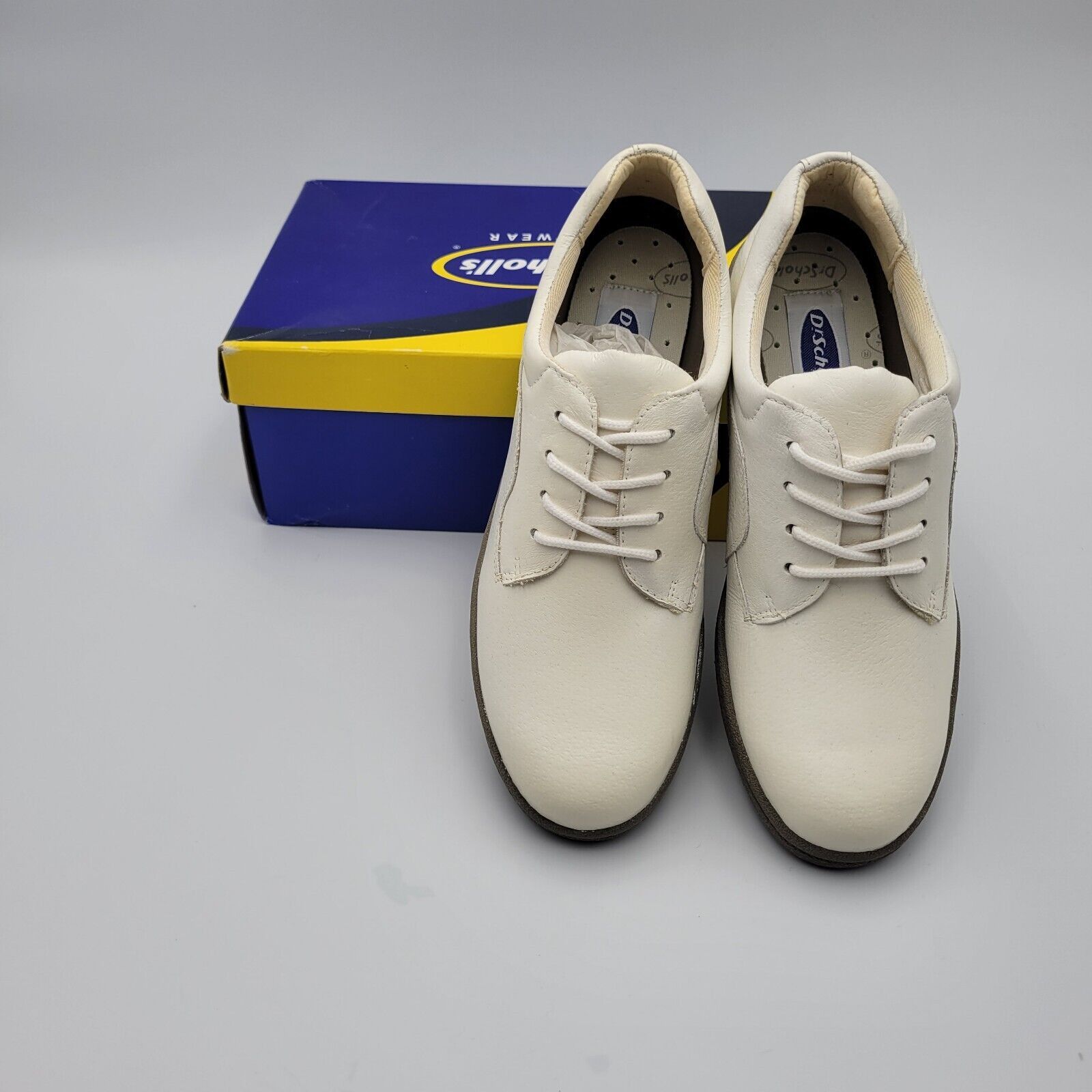 Scholl Scho-Ped Dr. Scholls White Leather Bucks Dress Shoes 6.5 M Size US 6.5 / IT 36.5 - 4 Thumbnail