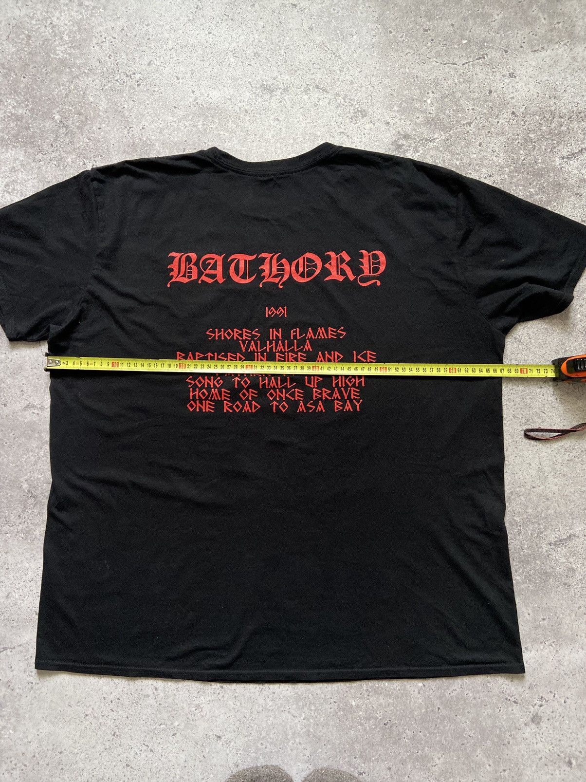 Band Tees Vintage Bathory Shirt Black Metal Band Tee HammerHeat Size US XL / EU 56 / 4 - 5 Thumbnail