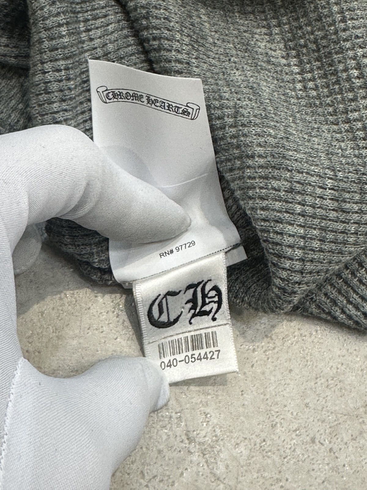 Chrome Hearts CHROME HEARTS CH WOOL THERMAL LONG T-SHIRT GRAY Size US S / EU 44-46 / 1 - 6 Thumbnail