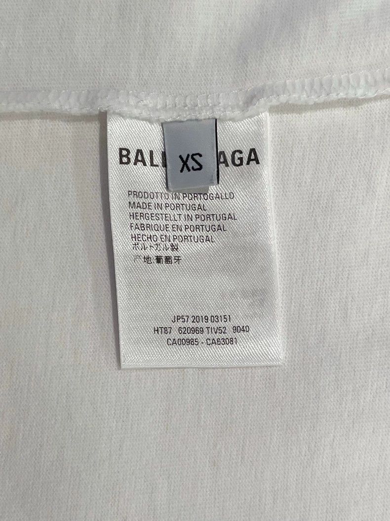 Balenciaga Balenciaga Solid Color Logo Alphabet Printed Round Neck Sh Size US XS / EU 42 / 0 - 6 Thumbnail