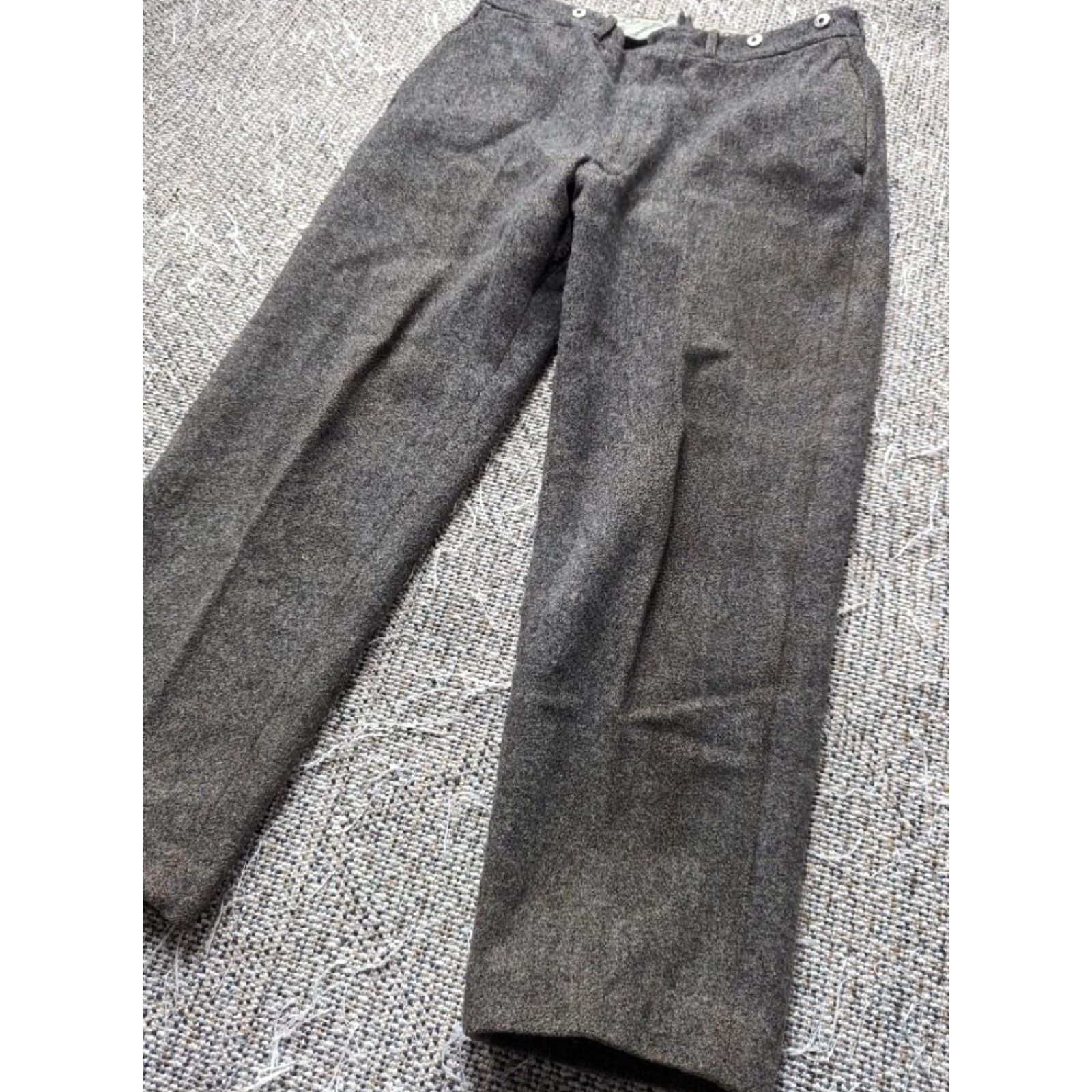 Eddie Bauer VINTAGE Eddie Bauer pants Hunting 30x26 Wool Salt & Pepper Gray/Brown Men XS? Size US 30 / EU 46 - 3 Thumbnail