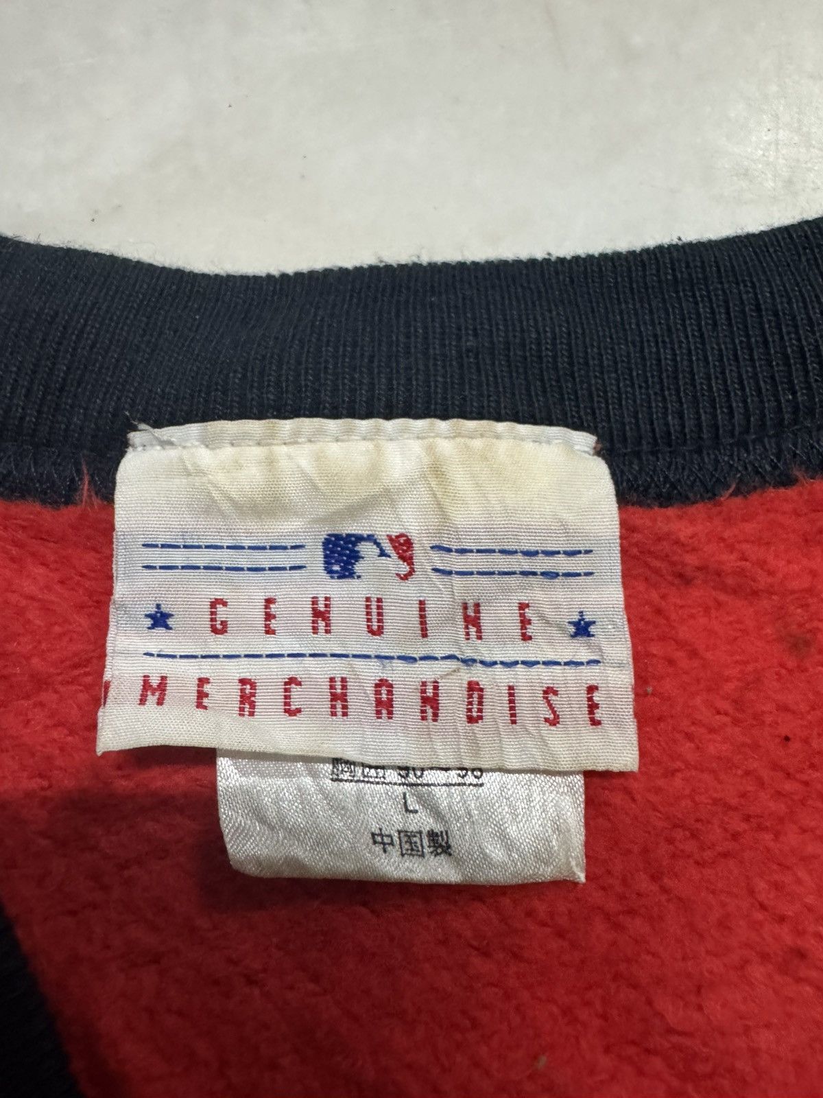 MLB 💥VINTAGE MLB 1998's NY LOGO ZIPPER SWEATER PLAYER WEAR Size US L / EU 52-54 / 3 - 11 Thumbnail